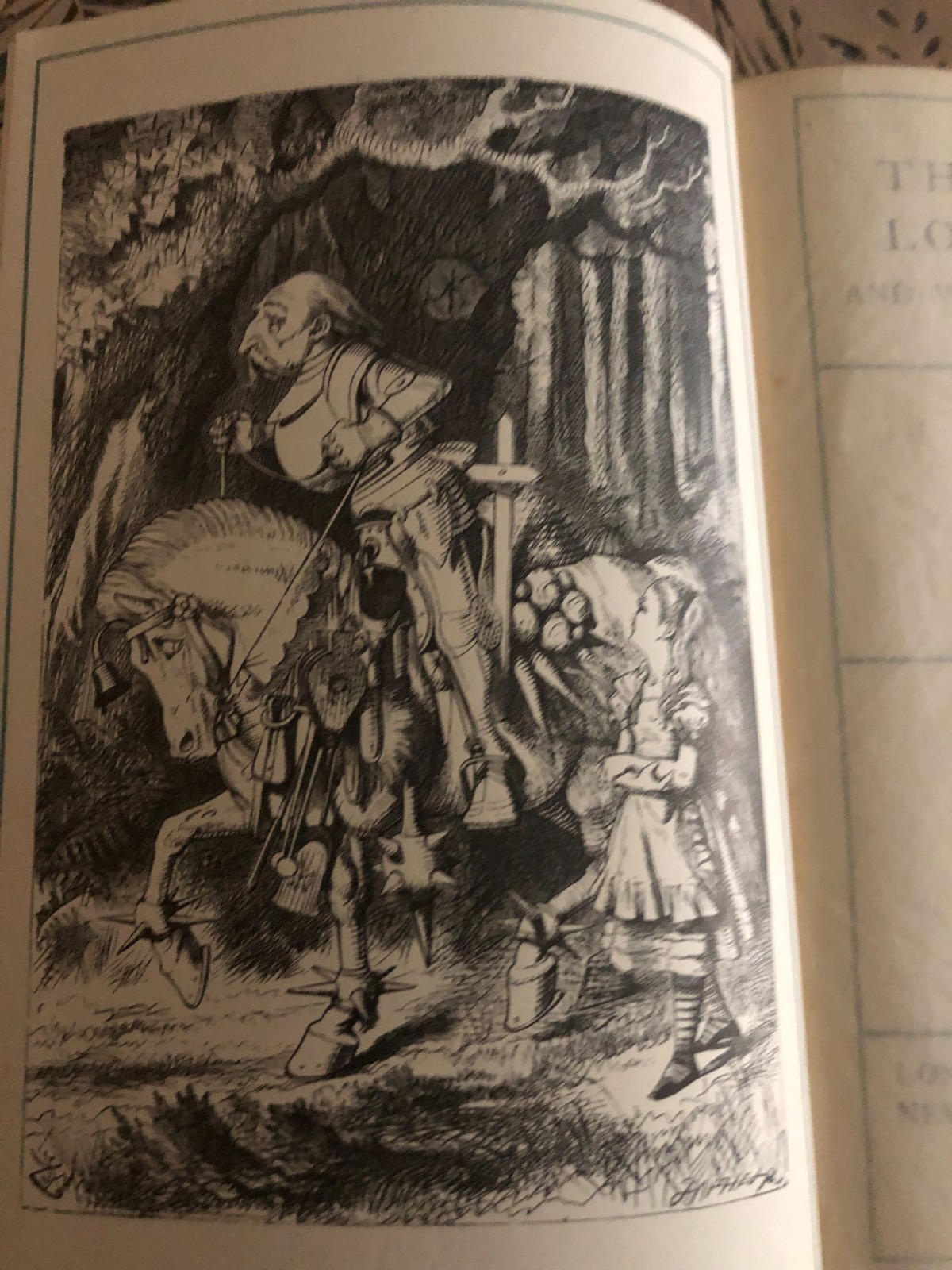Vintage Through the Looking Glass Lewis Carroll – MacMillan – Leather Bound