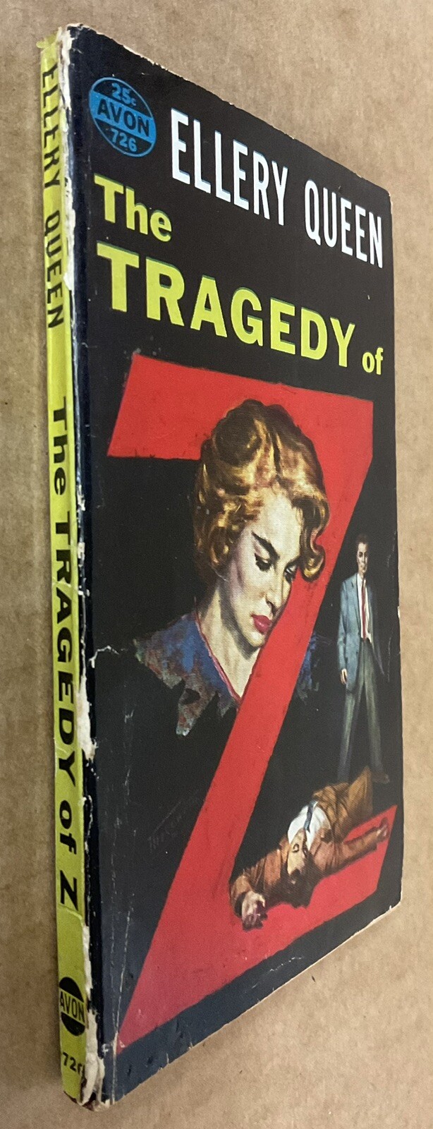 THE TRAGEDY OF Z VINTAGE PAPERBACK (1933) Avon #726; Ellery Queen; VG