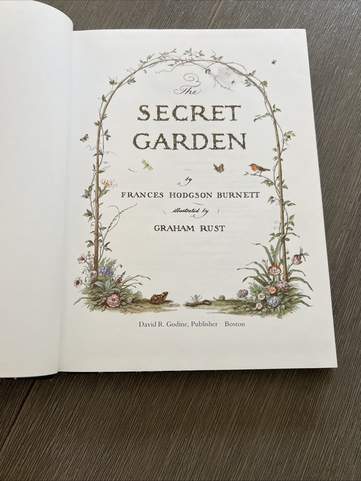 First U.S. Edition 1987 THE SECRET GARDEN by Frances Hodgson Burnett HC ILLUS DJ