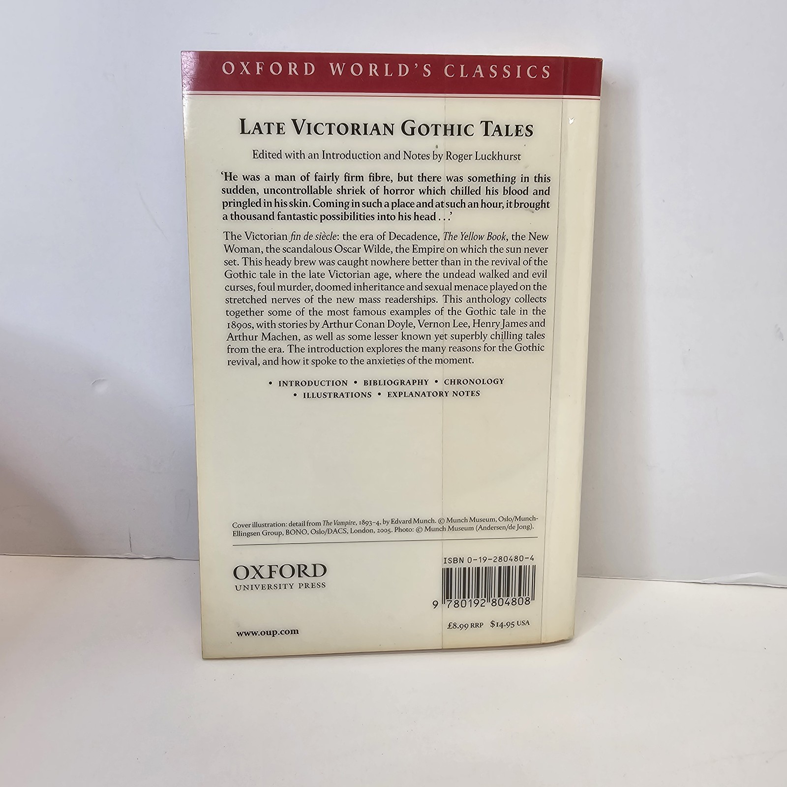 Late Victorian Gothic Tales (Oxford World’s Classics) Paperback Library Book
