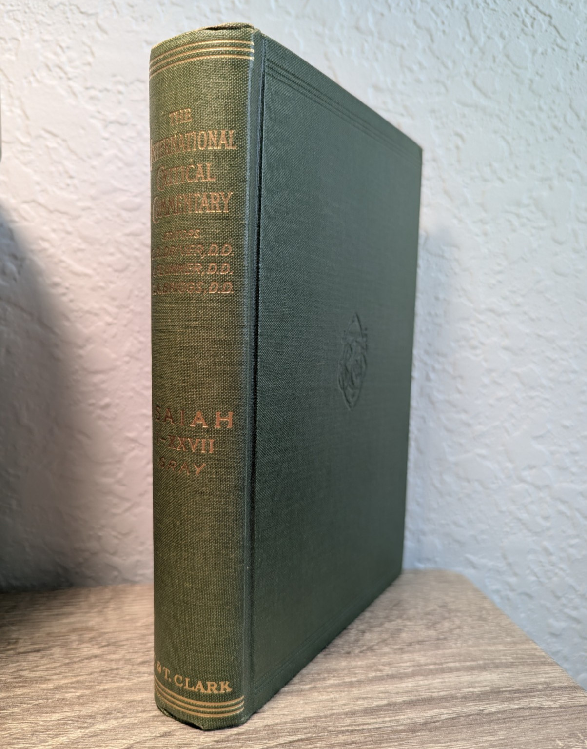 ICC Isaiah I-XXVII George Buchanan Gray 1969 Hardcover T&T Clark Commentary