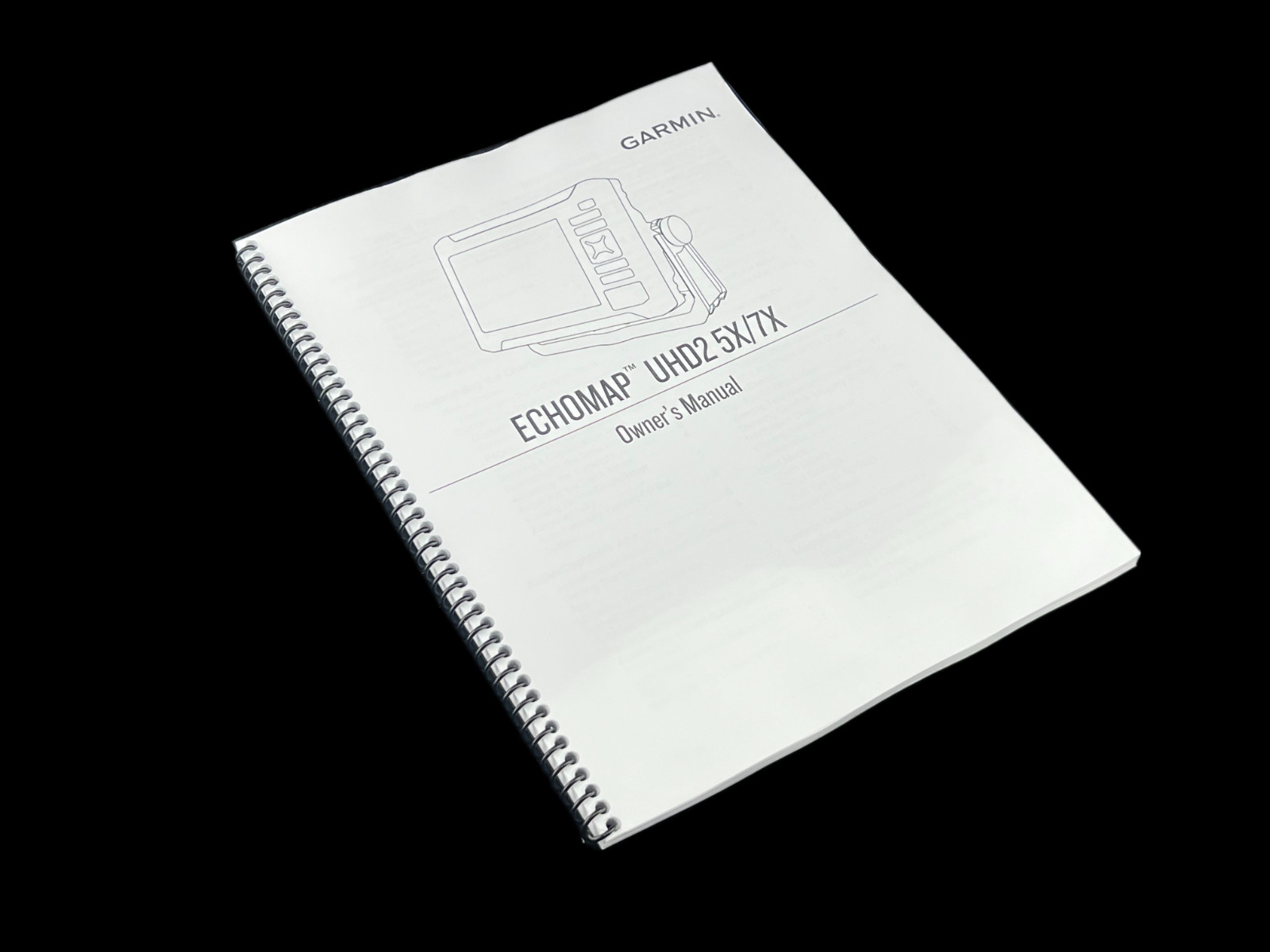 Garmin ECHOMAP UHD2 5x 7x Manual: 82 Pages – Full Color – Lays Flat – Guide