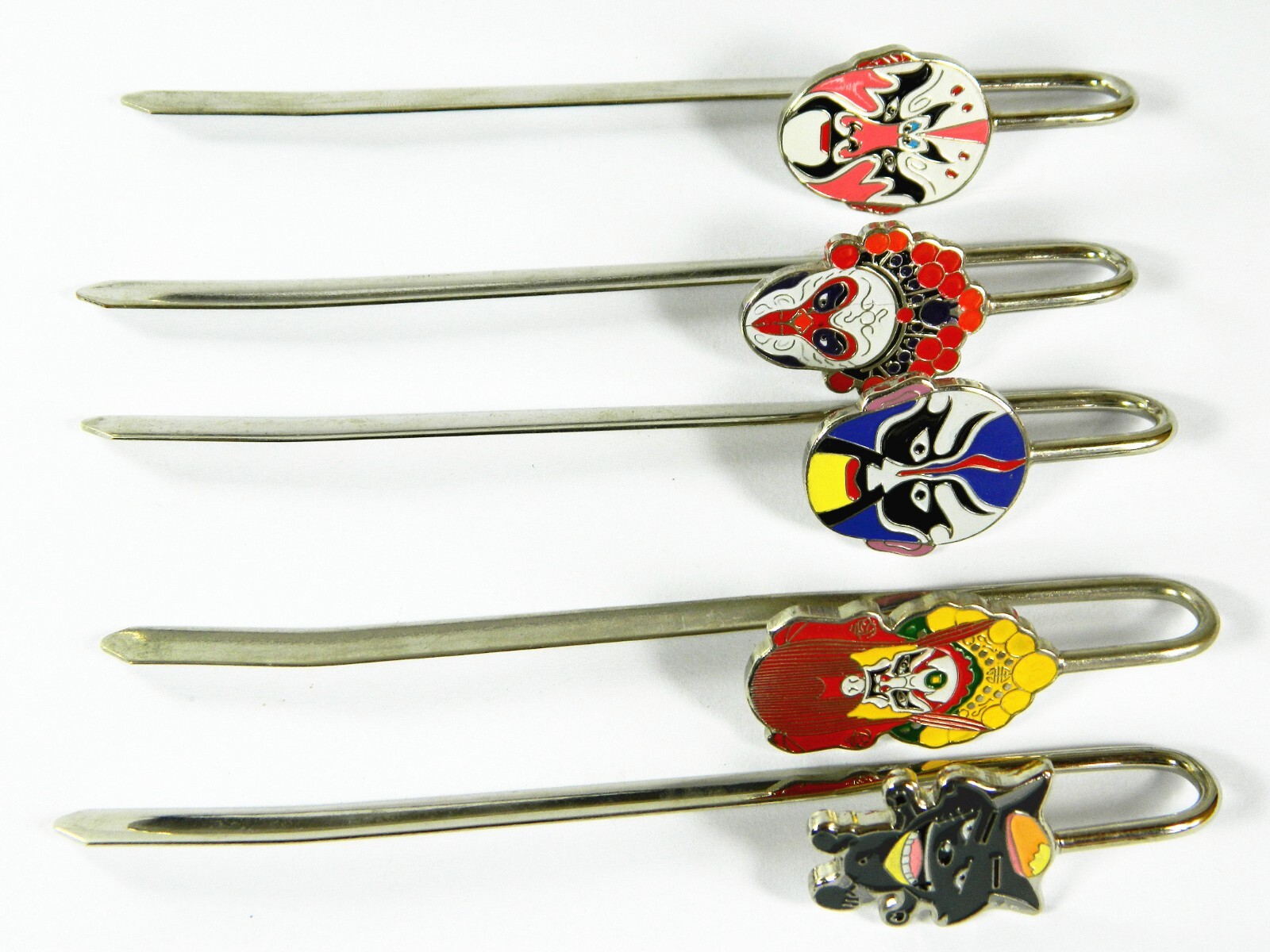5 Metal Bookmarks, Facial Makeup in Chinese Traditional Operas Etc. Design