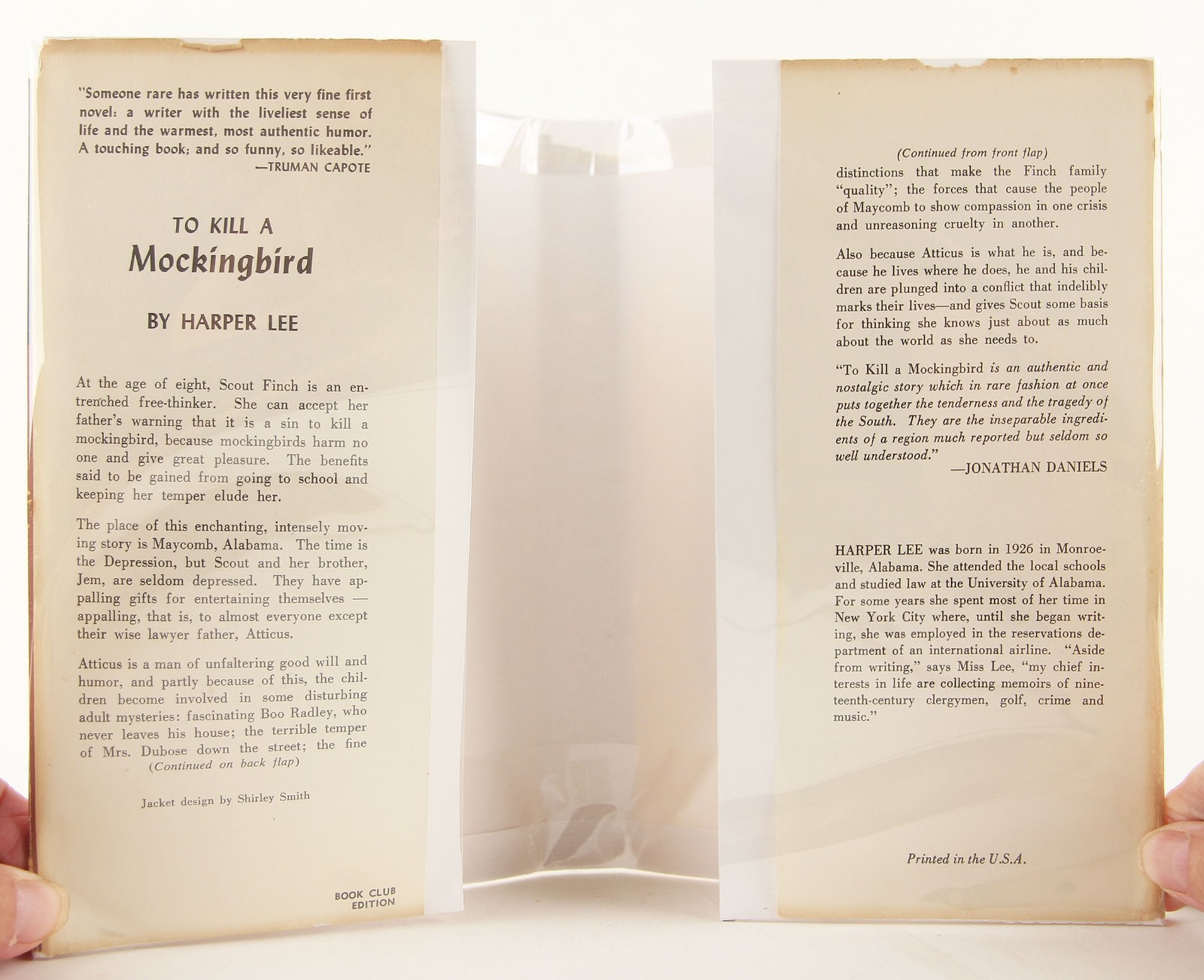 To Kill a Mockingbird 1st Book Club 1960 Harper Lee Capote Photo Good in Brodart