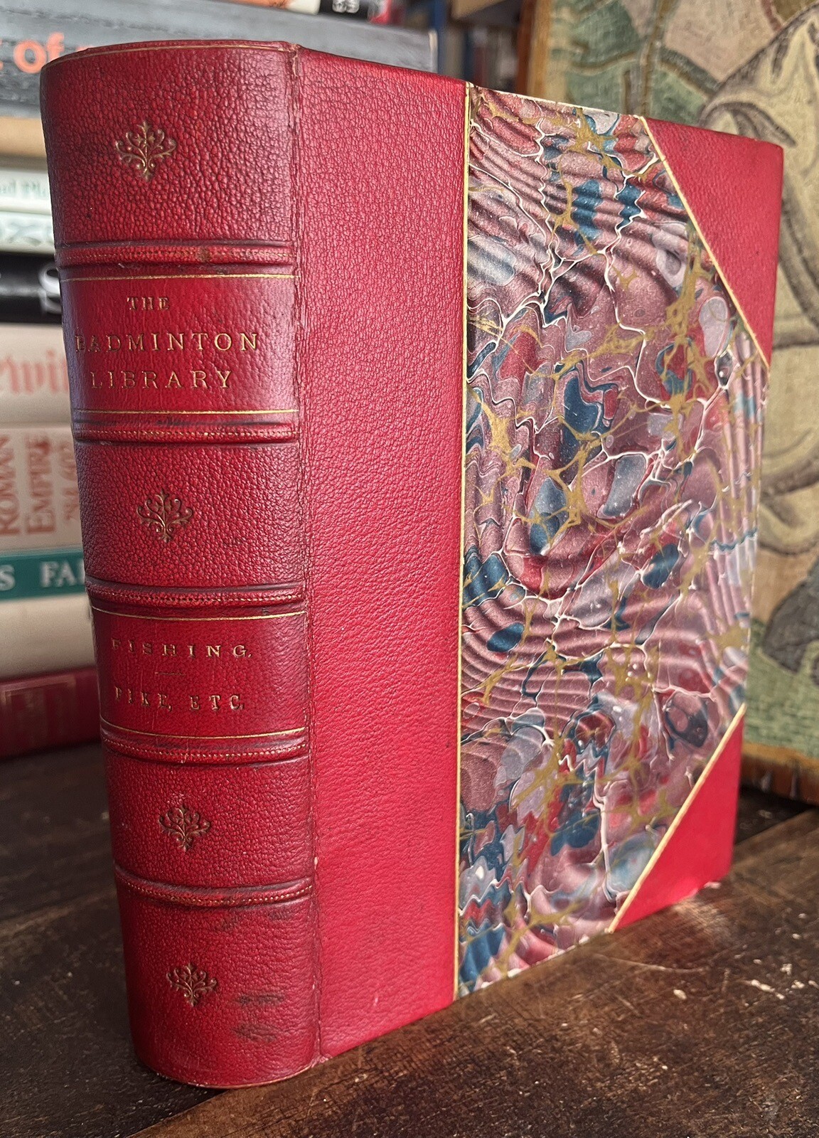 1889 The Badminton Library Fishing Pike and Other Course Fish Antique Sporting