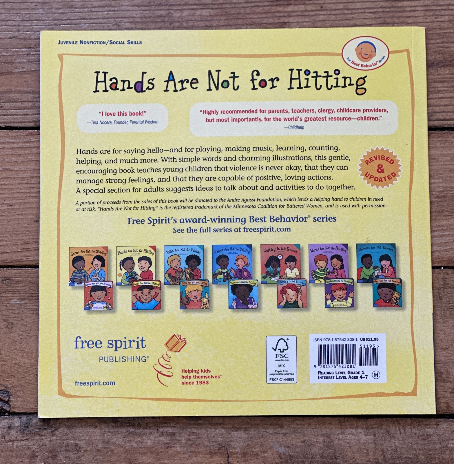 Hands Are Not For Hitting by Martine Agassi, Paperback Book Best Behavior Series