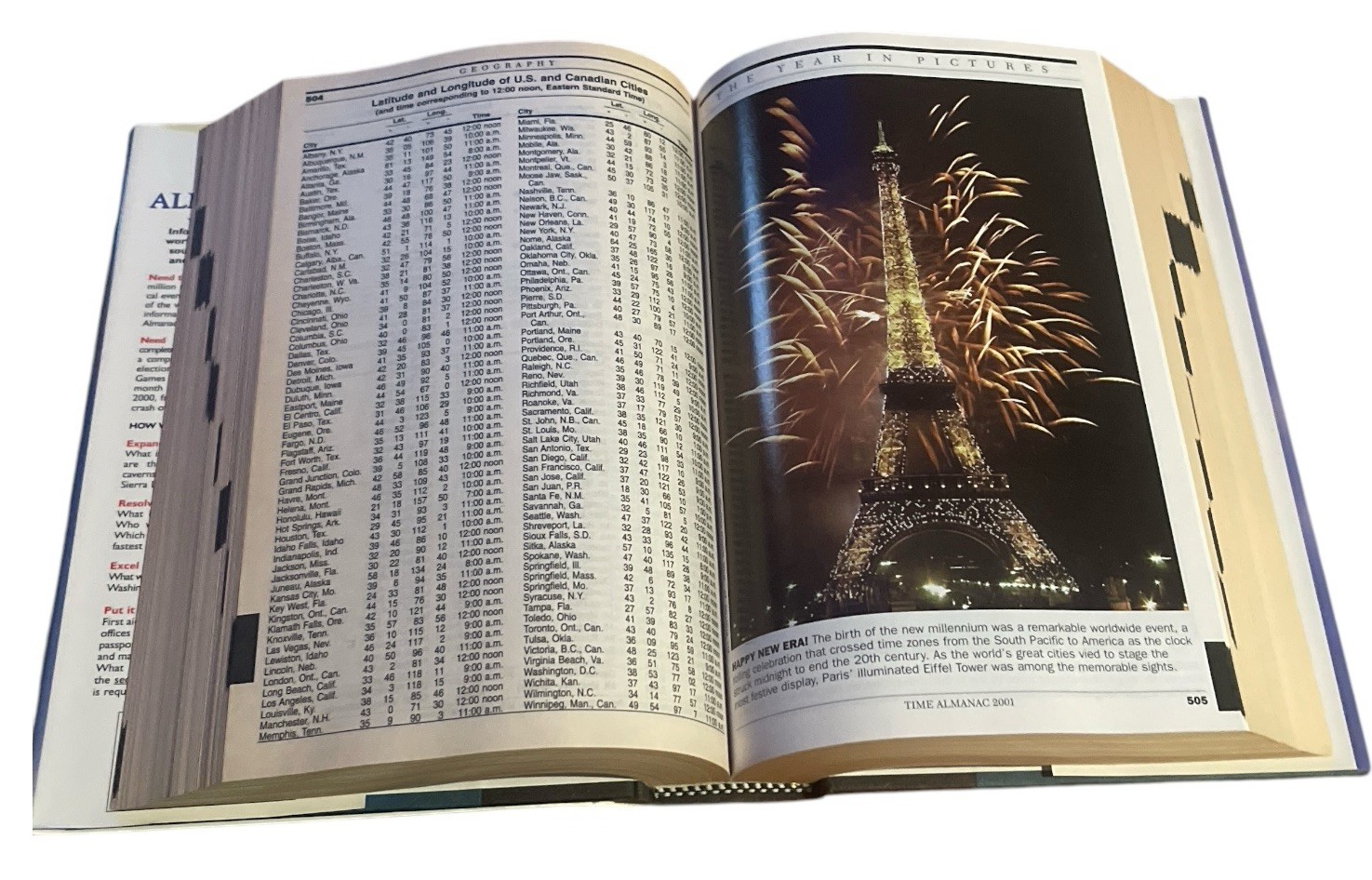 Time Almanac 2001: With Information Please Hardback 1040 Pages