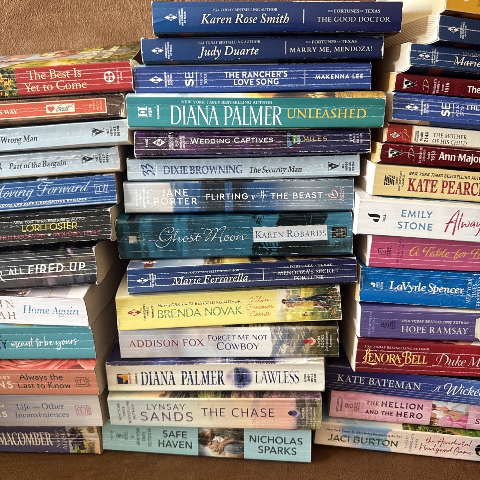 Lot of 10 Contemporary ROMANCE Paperbacks PB Popular Author Books RANDOM*MIX
