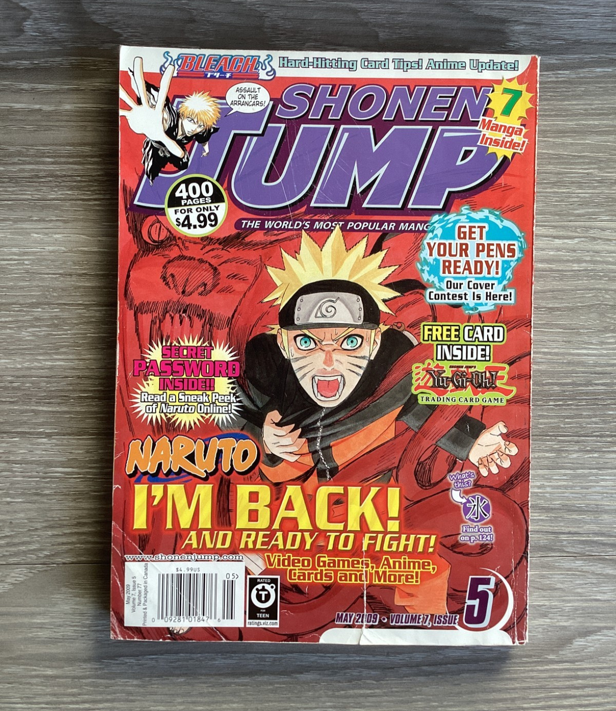 Shonen Jump May 2009 Vol 7 Issue 5 Naruto I’m Back Manga Anime