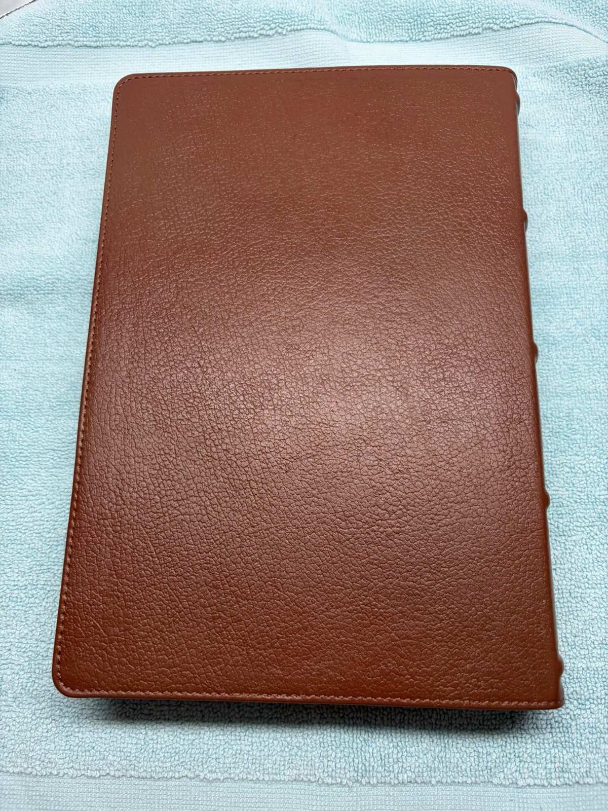 NIV Thinline Bible, Giant Print, Genuine Leather, Buffalo, Red Letter Edition