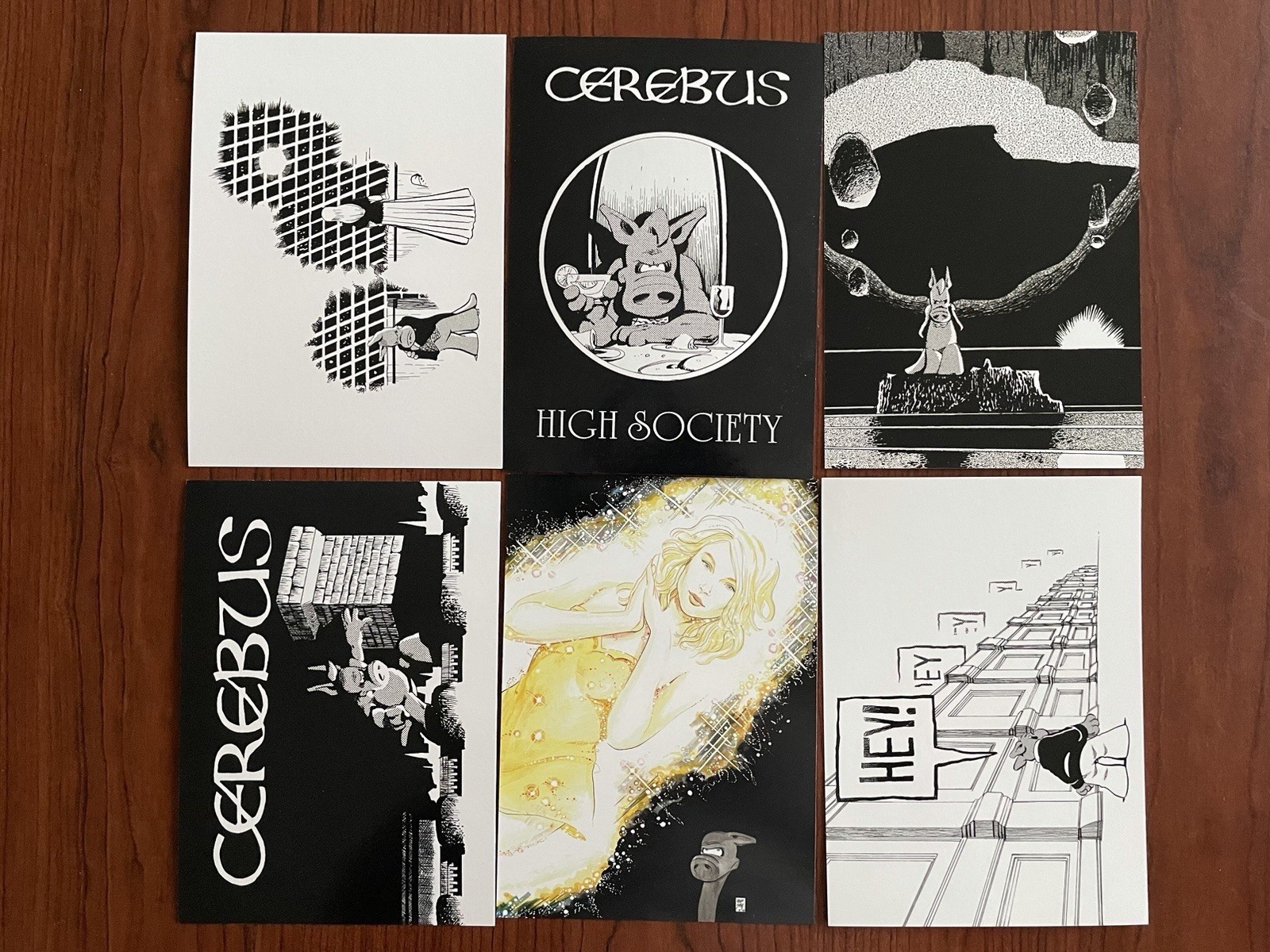 Cerebus High Society Regency Edition Signed Hardcover Original Art Bundle