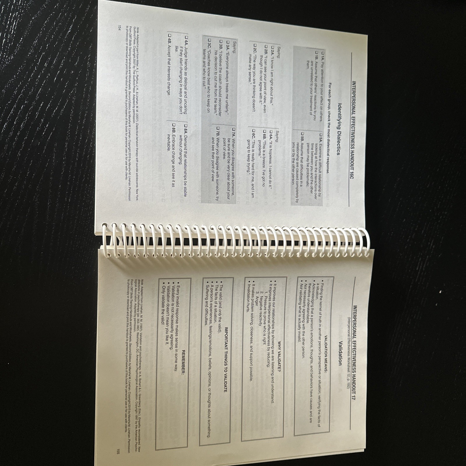 DBT Skills Training Handouts and Worksheets by Marsha M. Linehan (2014)