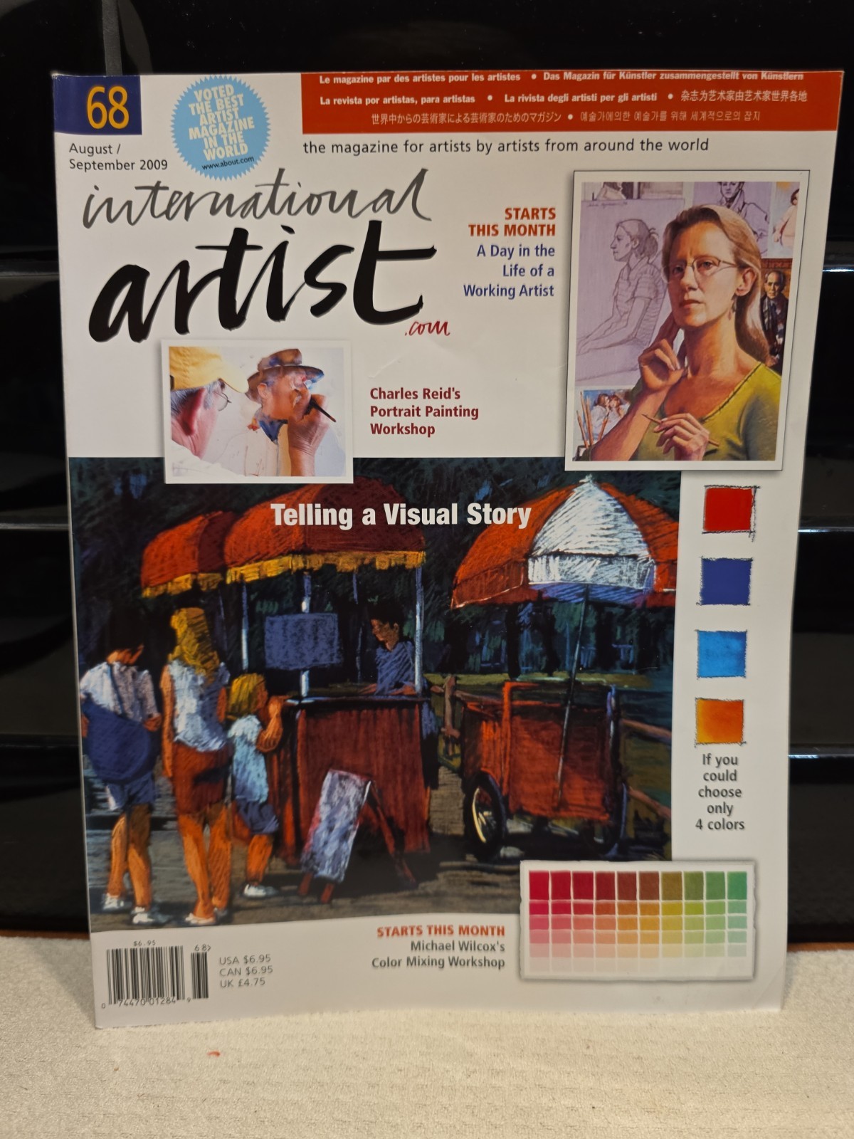 International Artist Magazine Lot of 12 Issues 2003-2009 Multi Media Tips EUC