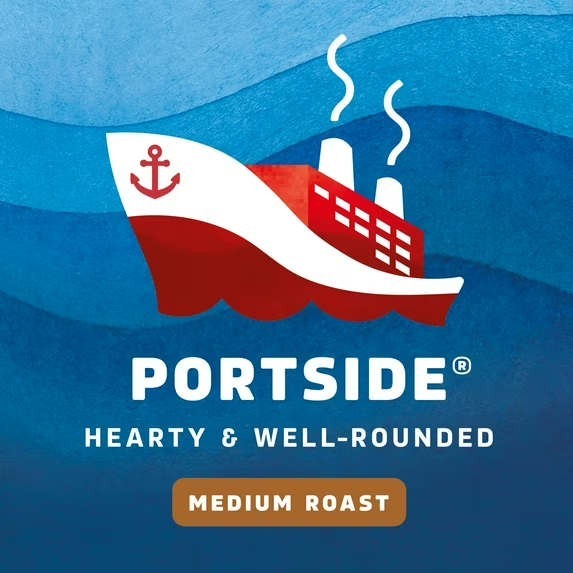 Best Coffee, Portside, Medium Roast, Ground Coffee, 100% Arabica, 12 oz