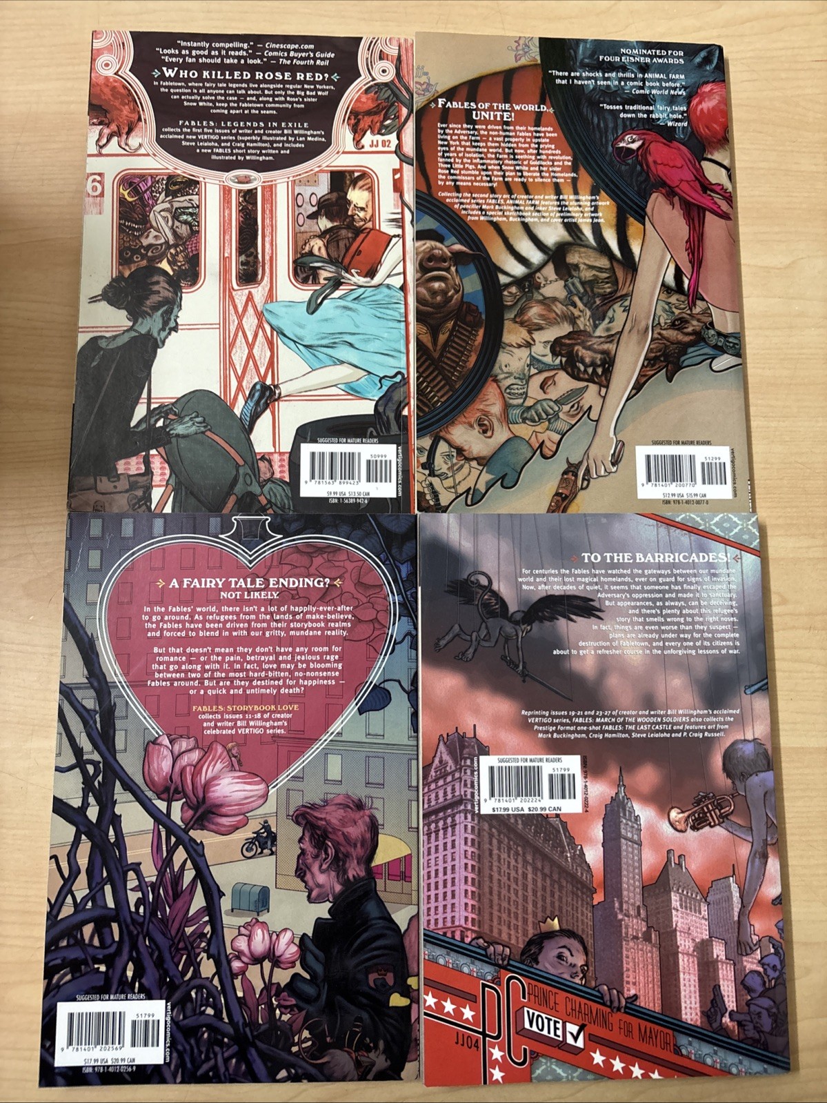Lot 27 Fables Vol. 1-22 DC Vertigo Comics Complete Set Bill Willingham + Fairest