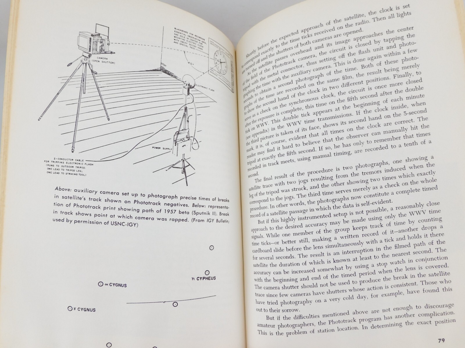 1958 Satellite Observing by N E Howard Handbook Illustrated HC 136 Pages