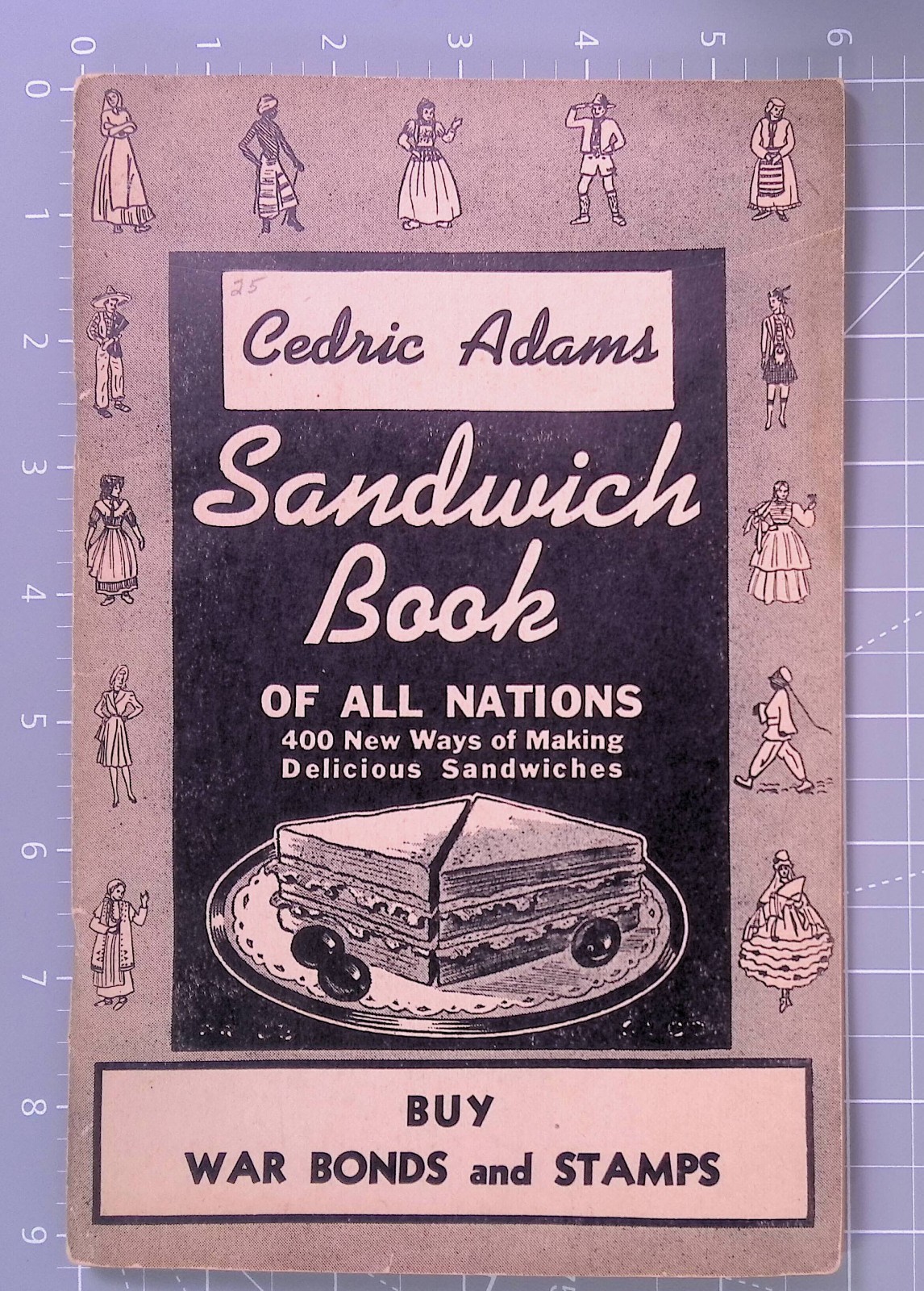 Vintage 1942 Cedric Adams “Sandwich Book” Recipe Book – 58 Pages – B25