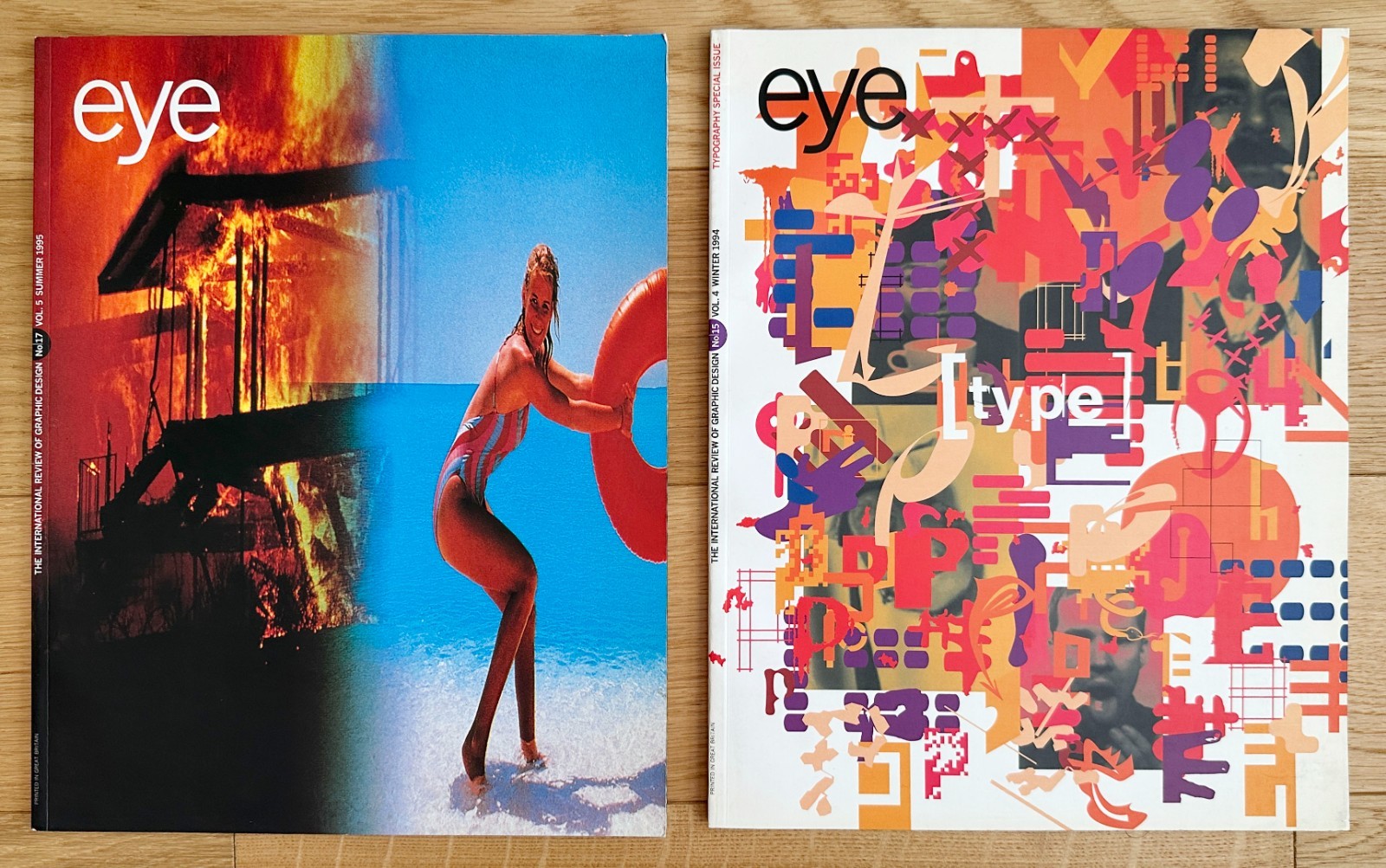 (6) EYE: International Review of Graphic Design, 1992-95 Emigre TYPOGRAPHY