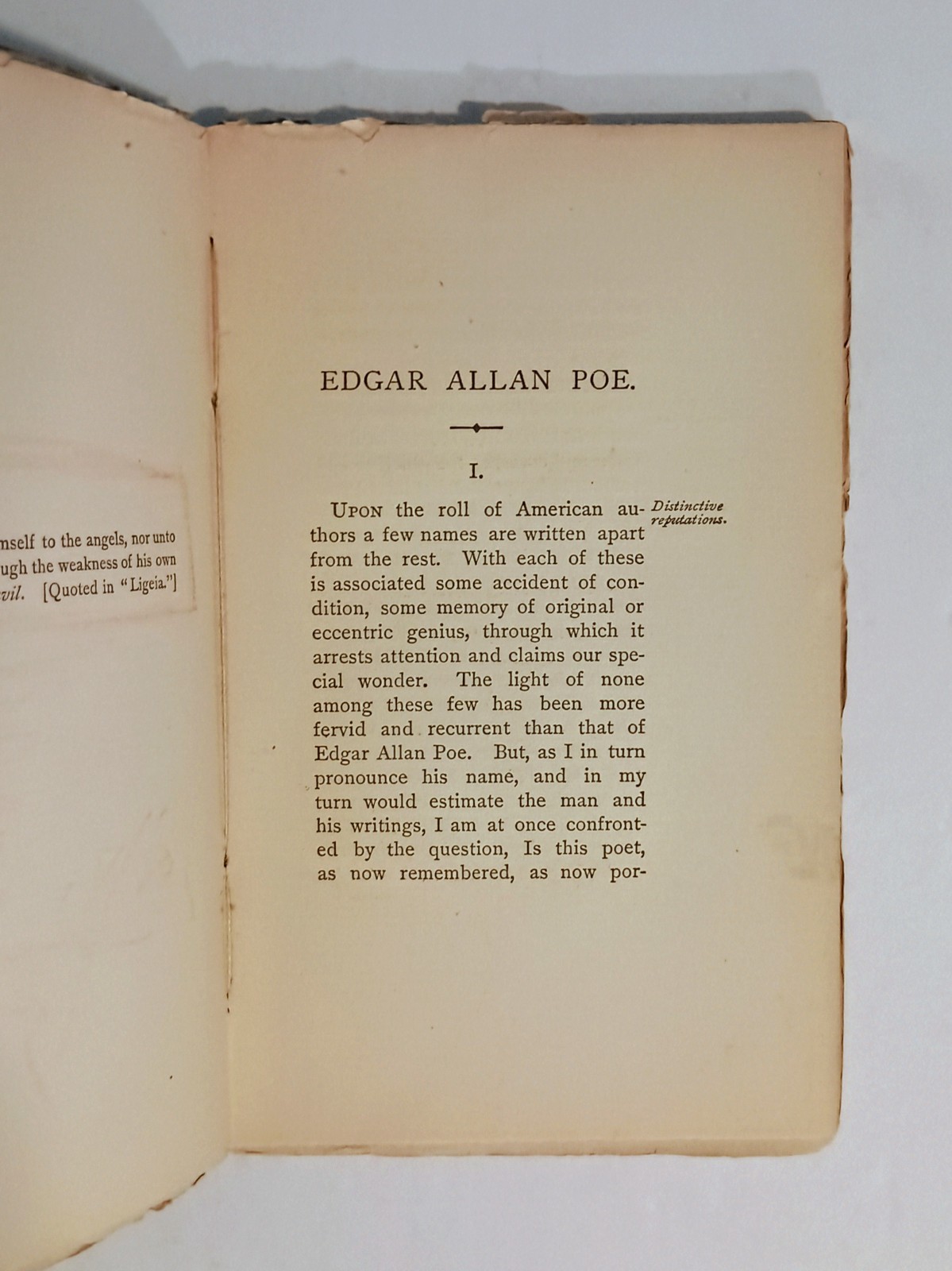 1881 EDGAR ALLAN POE by E.C. Stedman, 1st Edition, Biography