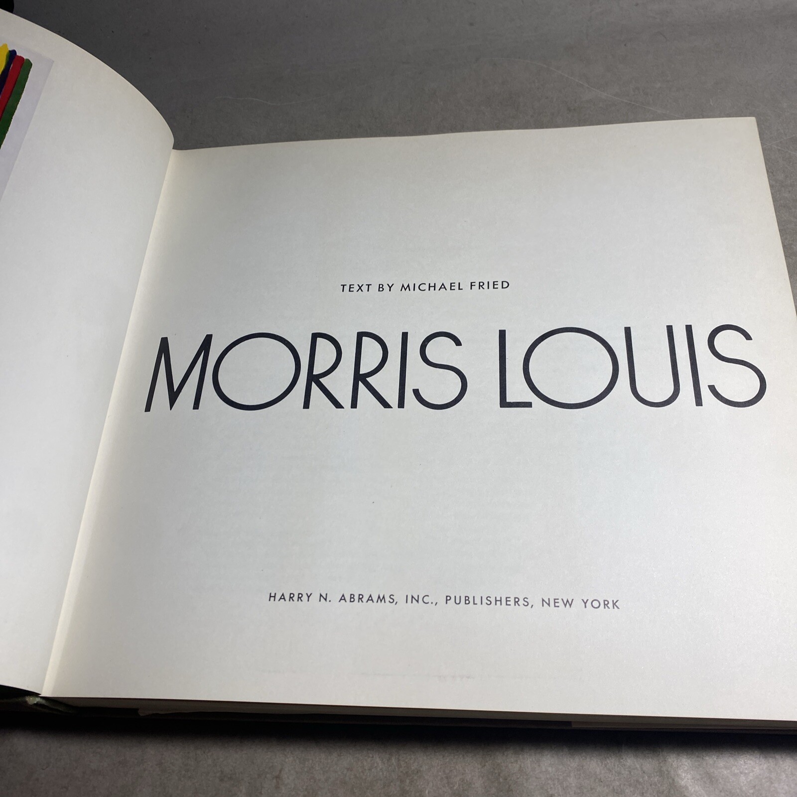 Artist Monograph: (Abrams) Morris Louis, Michael Fried, Hardcover / MSR