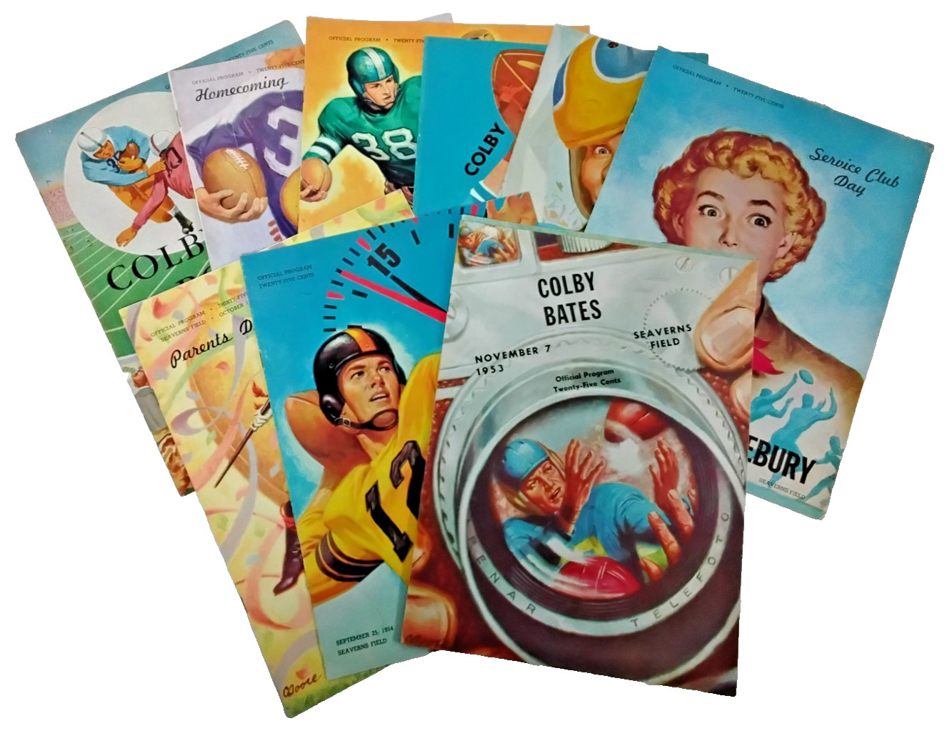 1950s-1970s Colby College NCAA Football Program Collection- Your Choice