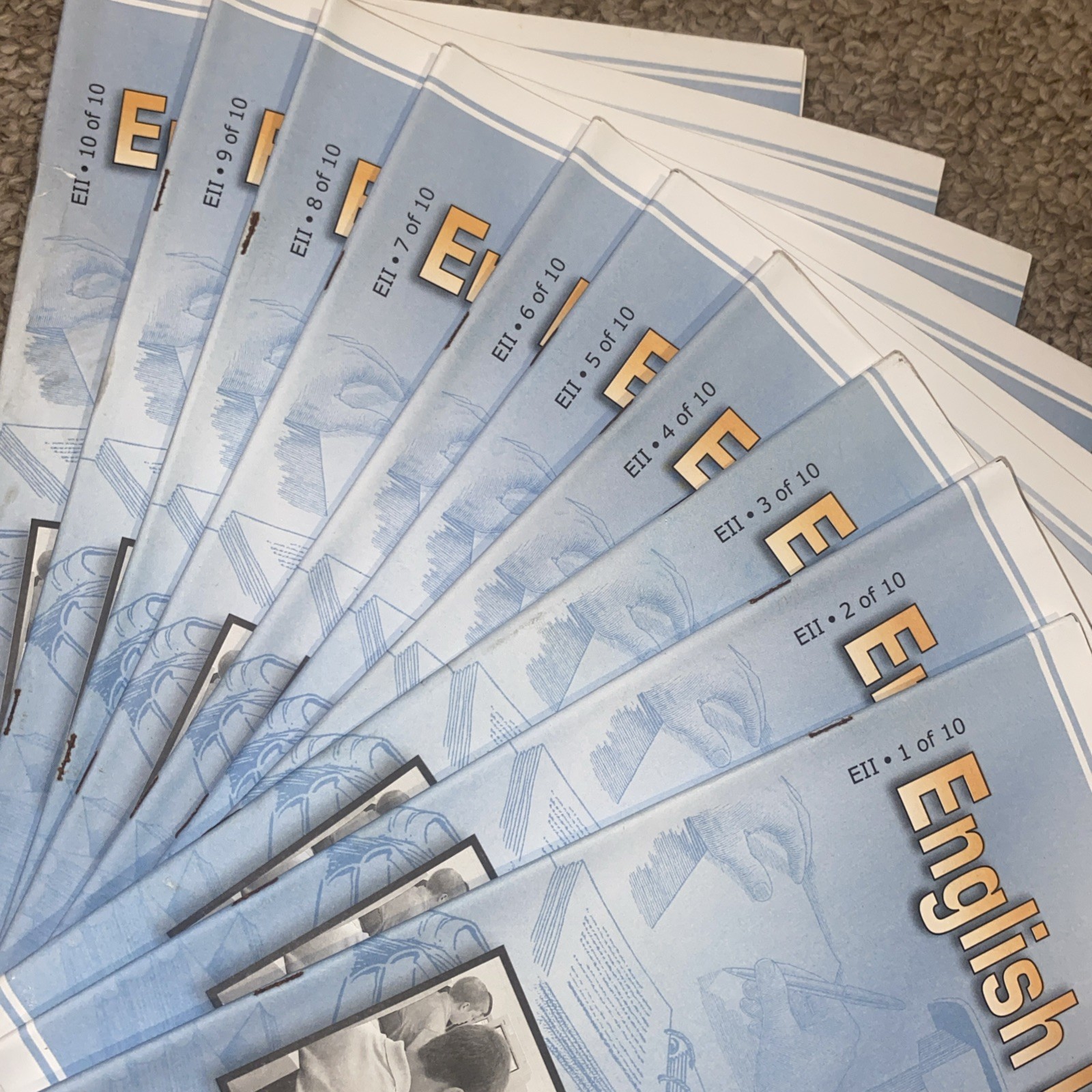 Christian Light Education English II Light Units 1-10 W/Answer Keys Sunrise Ed.