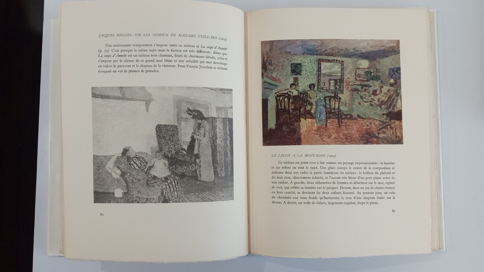 Vuillard Admiré Jacques Salomon Limited Edition 841/960 1961 Paris in French