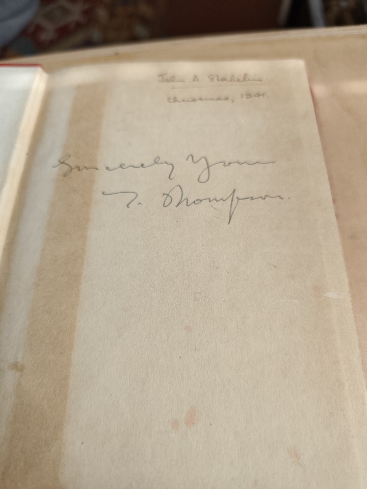 Lancashire Mettle T. Thompson – 1934 hardback dust jacket signed by the author