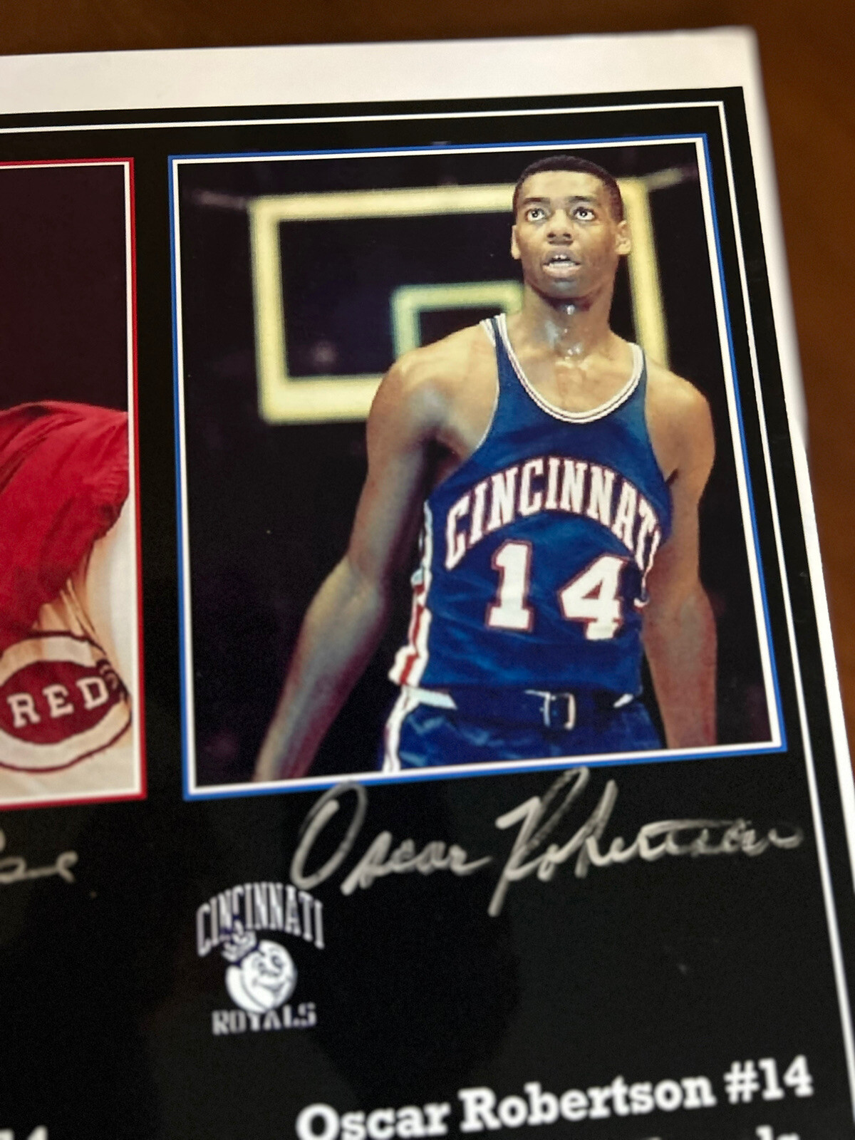 OSCAR ROBERTSON Pete Rose Ken Anderson SIGNED JSA Cinti Reds Bengals Royals