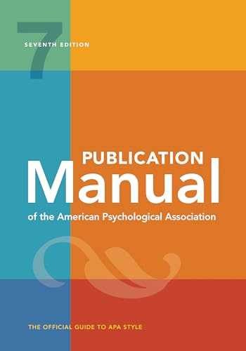 Publication Manual – Hardcover, by American Psychological Association – Good