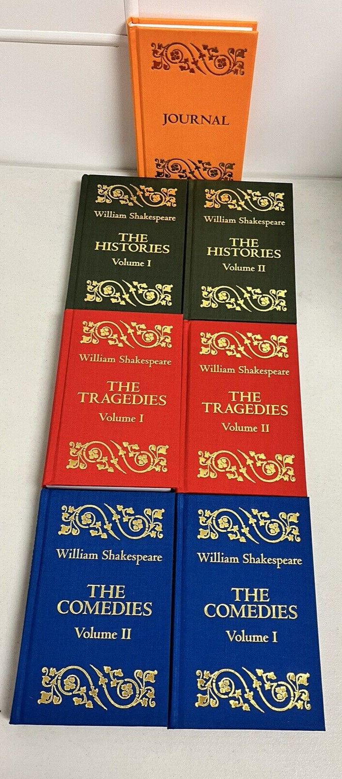 The William Shakespeare Collection Book Set with Journal Brand New No Box