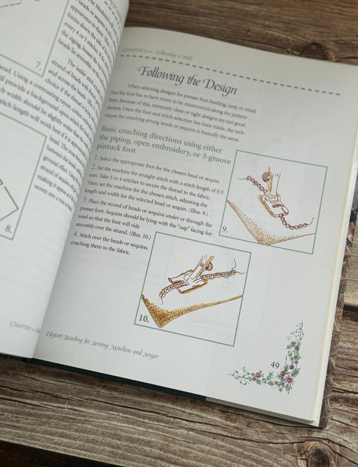 ELEGANT BEADING FOR SEWING MACHINE AND SERGER (SEWING By Susan P. Beck