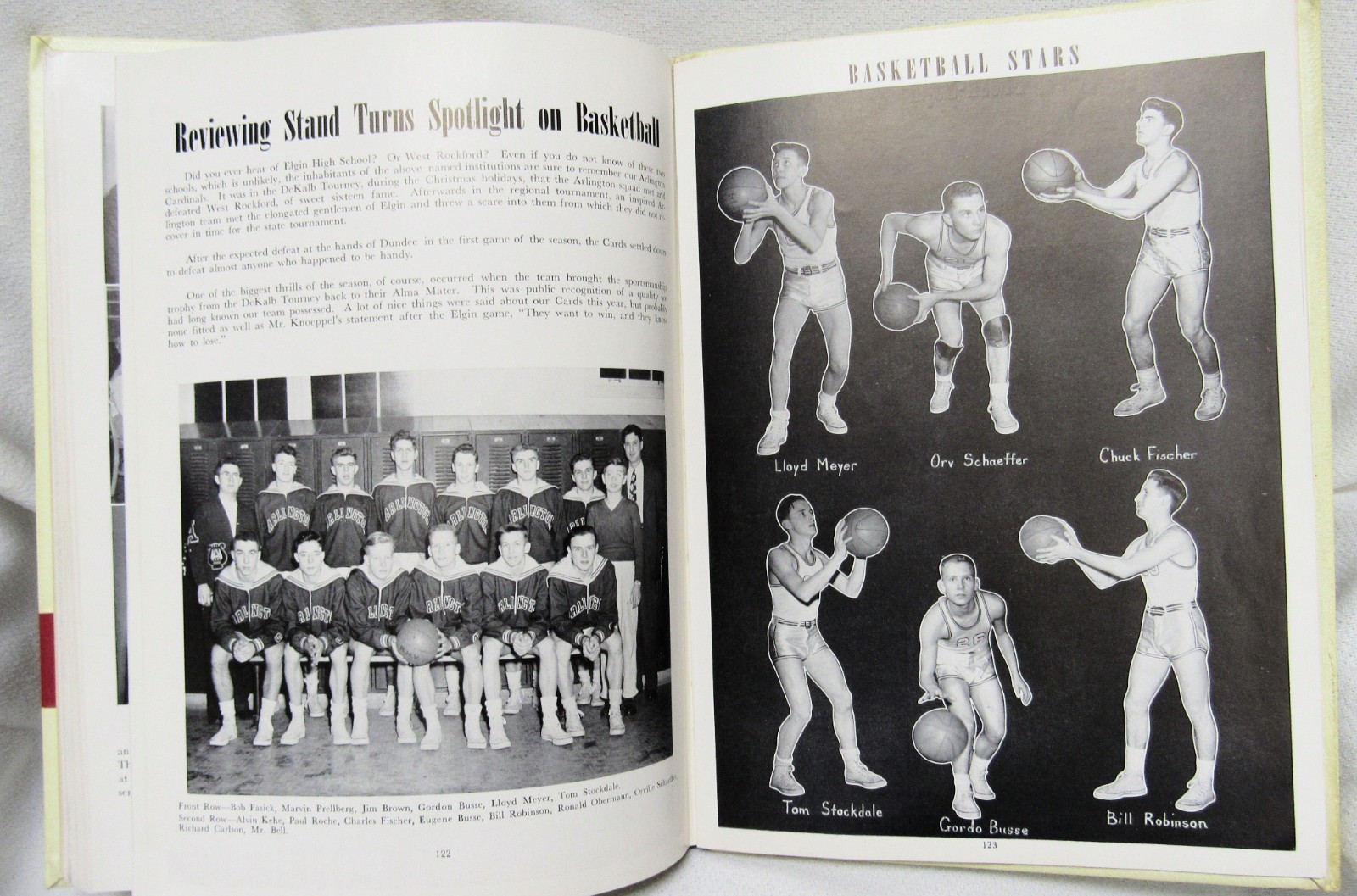 1949 The Heights Arlington Heights Illinois High School Yearbook Book