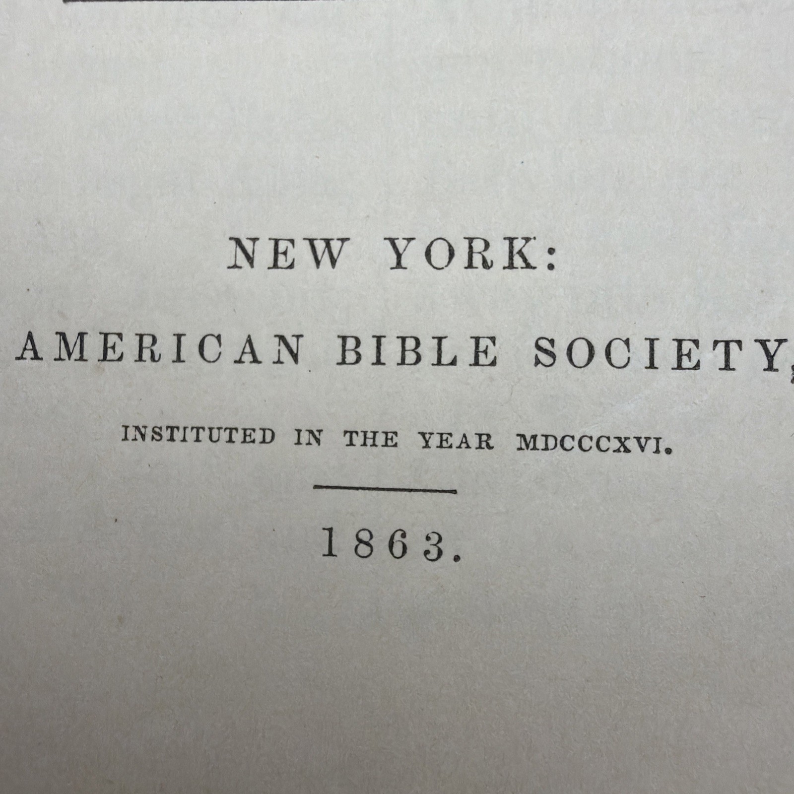 1878 New Testament & Book of Psalms American Bible Society