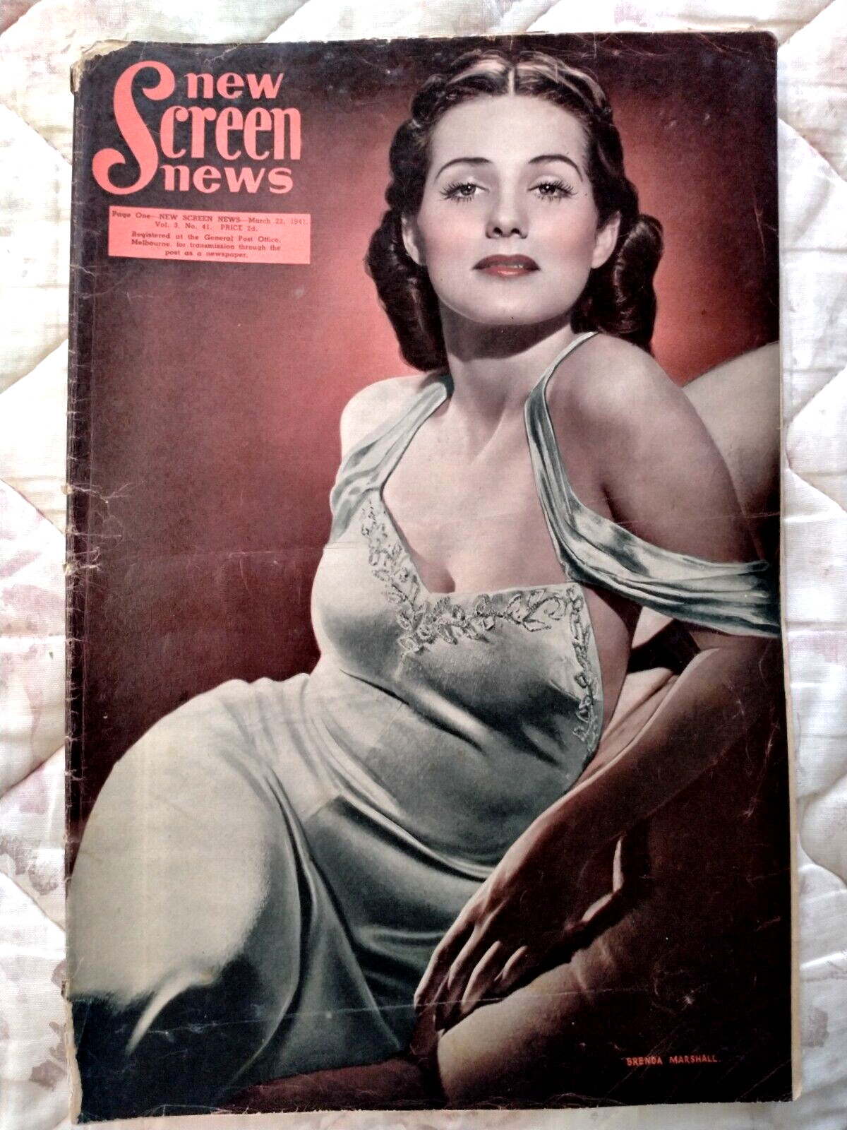 Oz New Screen News – ’41, Brenda Marshall, Ginger Rogers, John Payne, Rare !