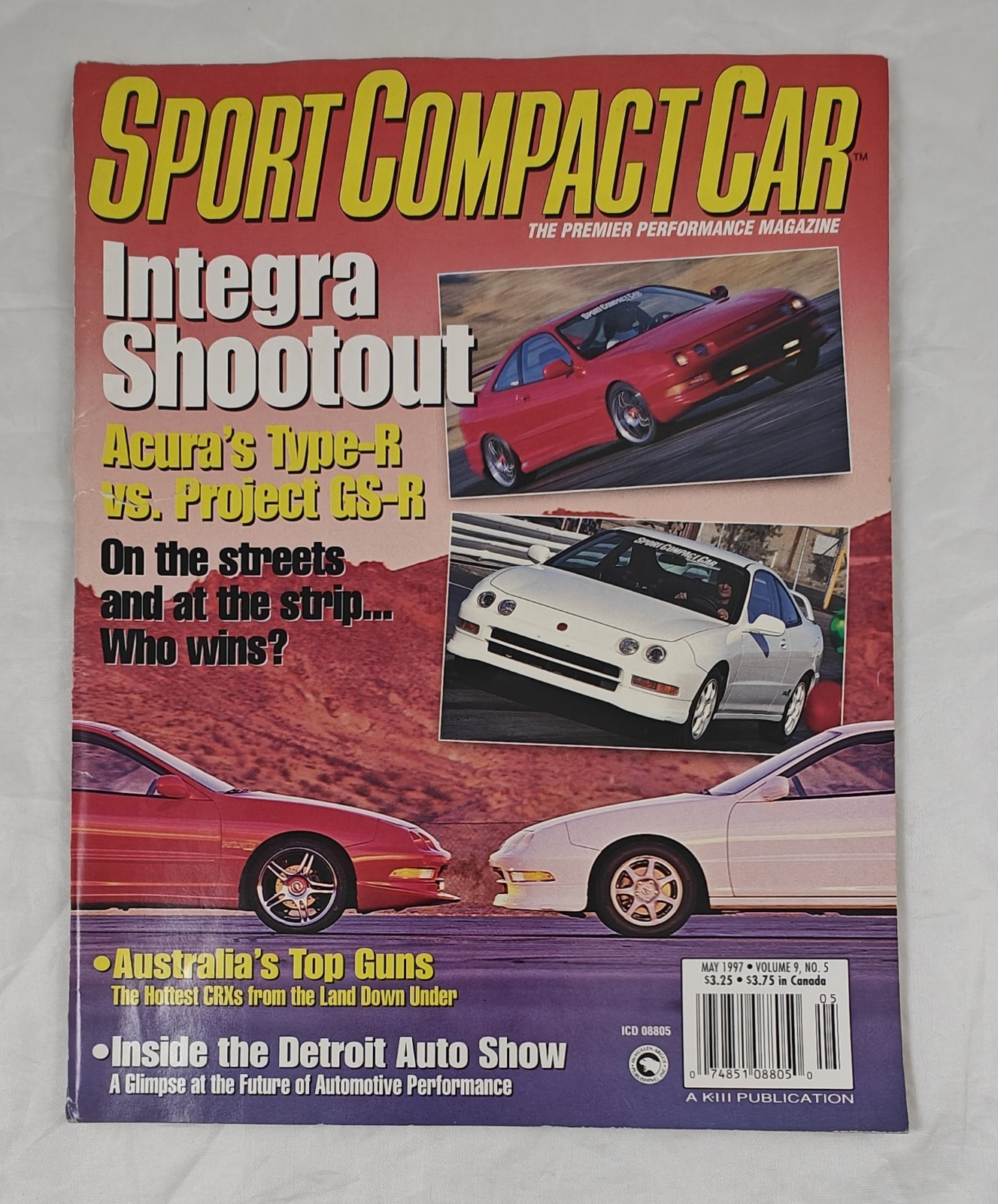 Sport Compact Car Magazine VOL 9 NO 5 May 1997 Vintage Torn Cover Page Integra