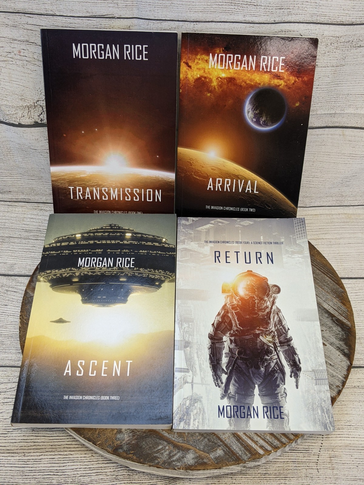 The Invasion Chronicles Complete Set of 4 PB Books by Morgan Rice Arrival Ascent