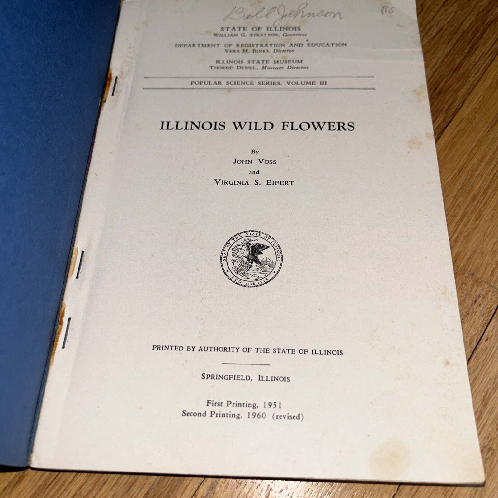 1960 ILLINOIS WILD FLOWERS by John Voss. 256 pages of Photos & Information