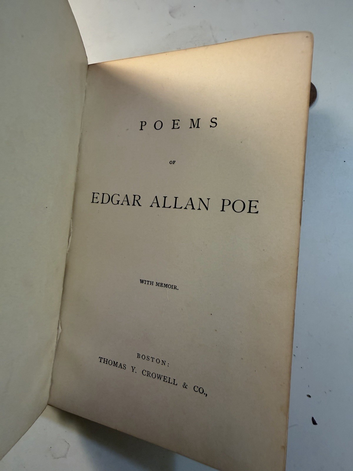 Poems of Edgar Allan Poe – 1882 Book – Rare Copy – Thomas Y. Crowel