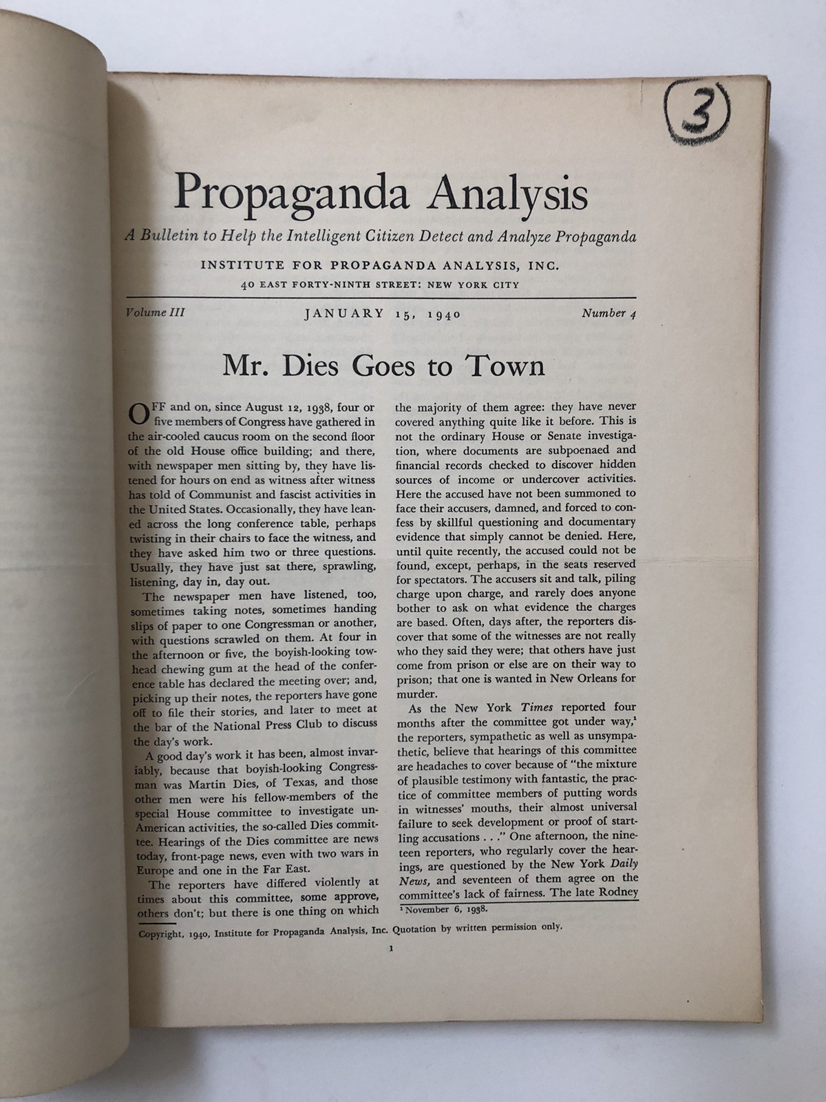 Propaganda Analysis to Help the Intelligent Citizen Detect and Analyze Propagand