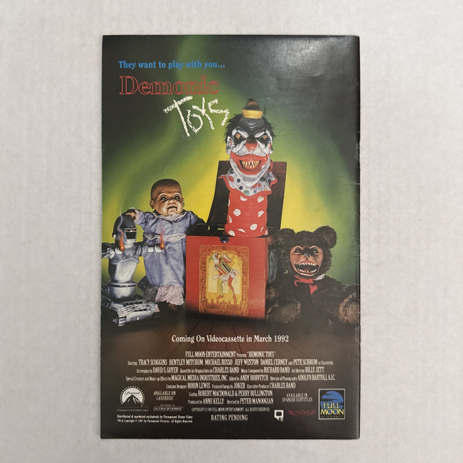 Demonic Toys #1 & #3 Eternity Comics (1992)