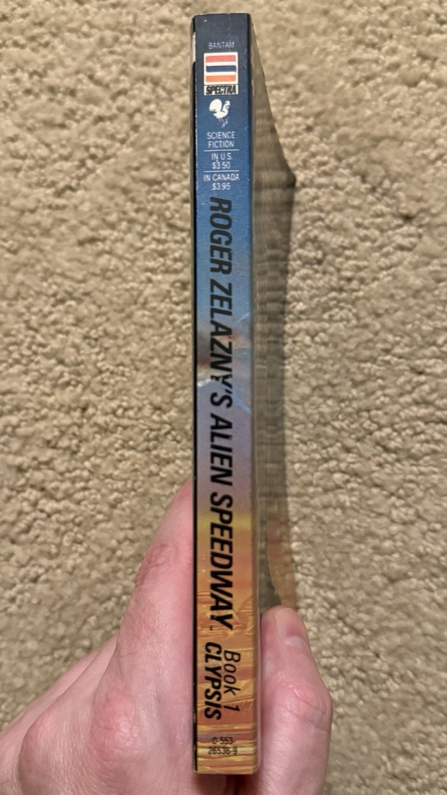 ROGER ZELAZNY’S ALIEN SPEEDWAY BOOK 1: CLYPSIS BY JEFFREY CARVER 1987 BANTAM PB