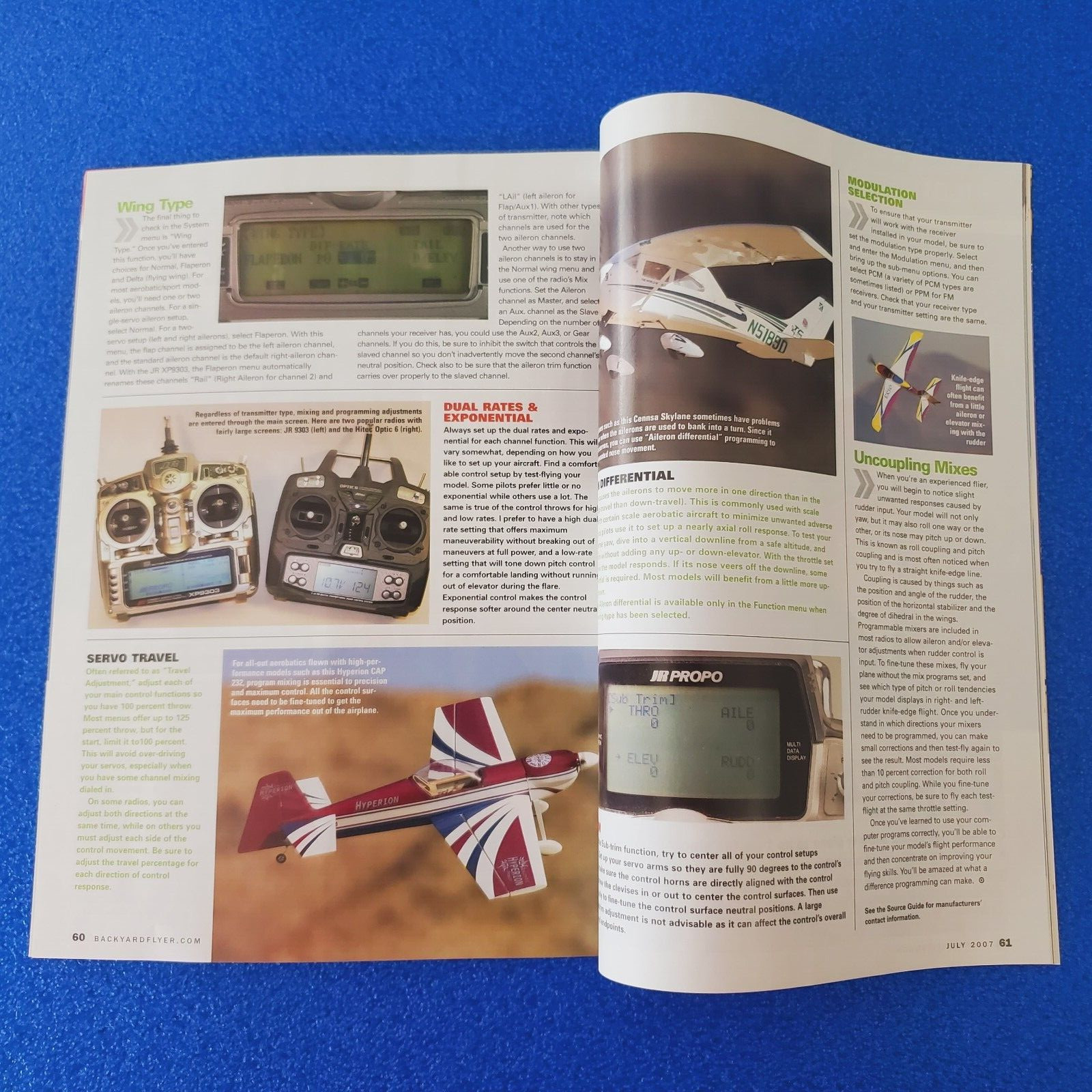 BACKYARD FLYER POWER UP! MOTOR SYSTEMS MADE EASY JULY 2007 RC AIRCRAFT MAGAZINE