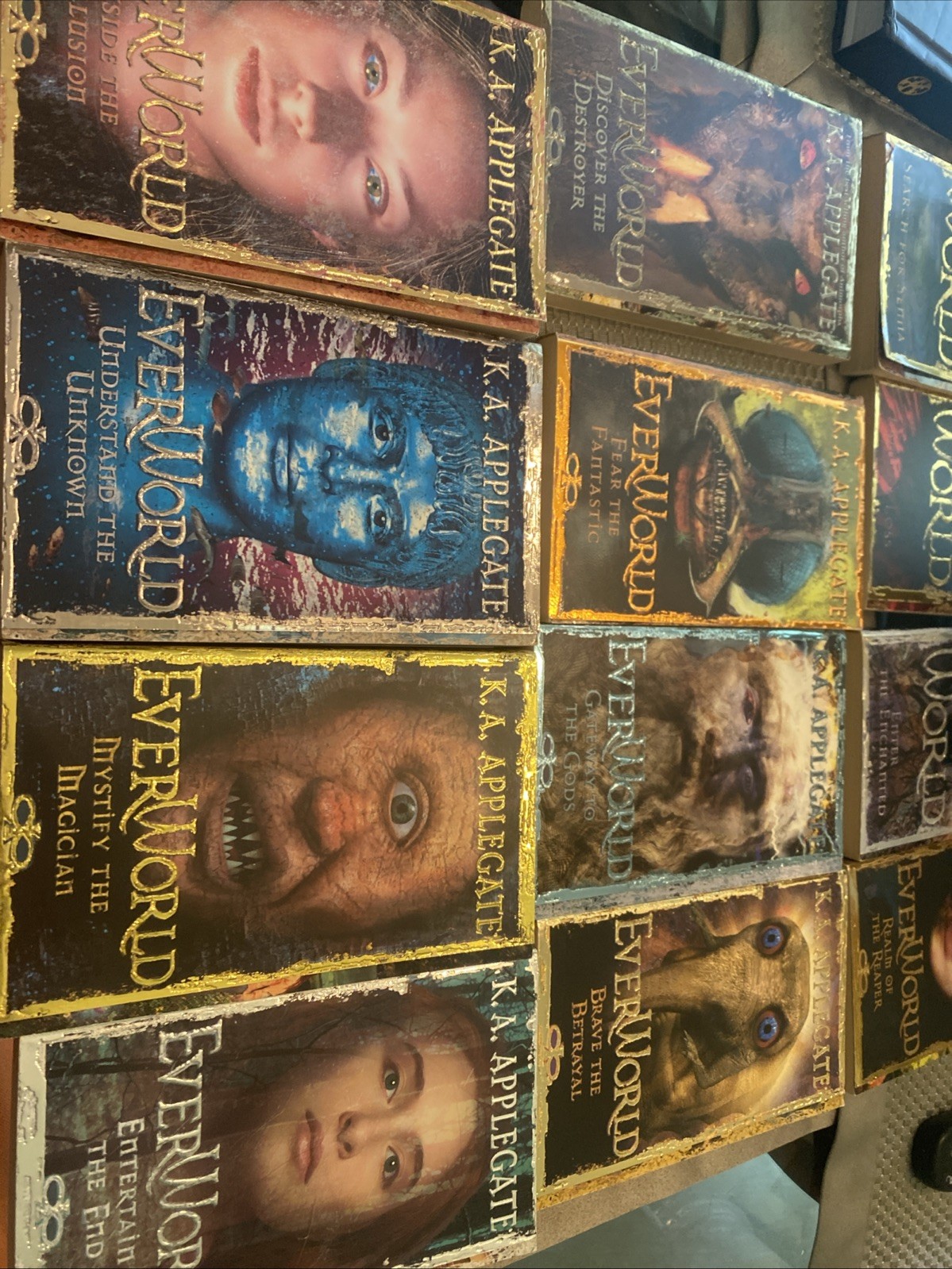 Everworld 1-12 – K.A. Applegate Paperback Lot Books Complete Series Set
