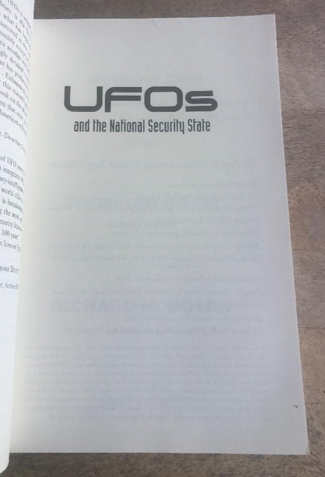 UFOs AND THE NATIONAL SECURITY STATE ~ RICHARD DOLAN ~ 2002 ~ COVER-UP 1941-1973