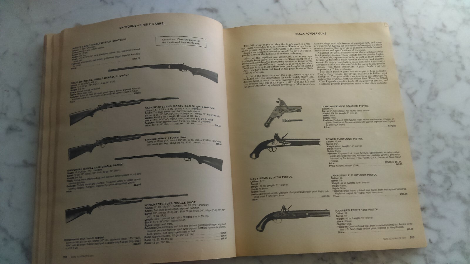 Vintage Catalog Gun Guns Illustrated 1977 288 pages Firearms Guns gun 9th ed