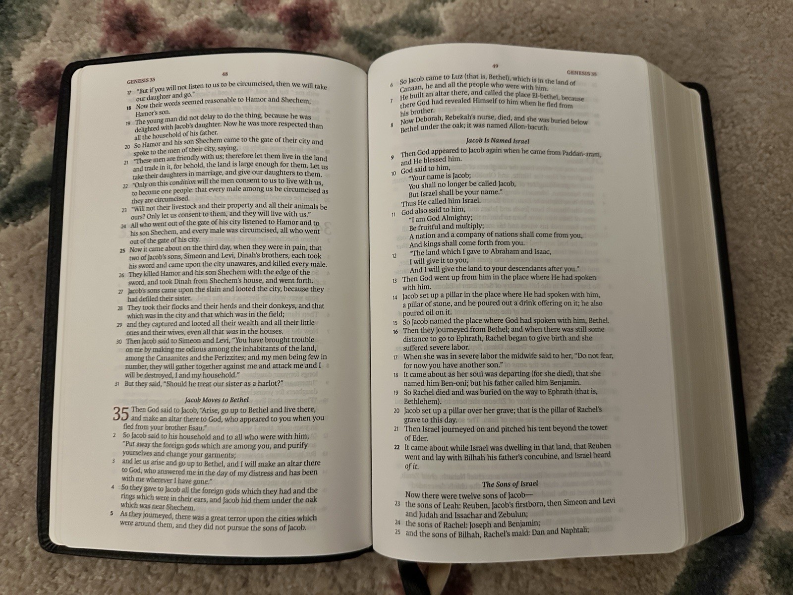Steadfast Bibles NASB’95 Handy Size Black Cowhide
