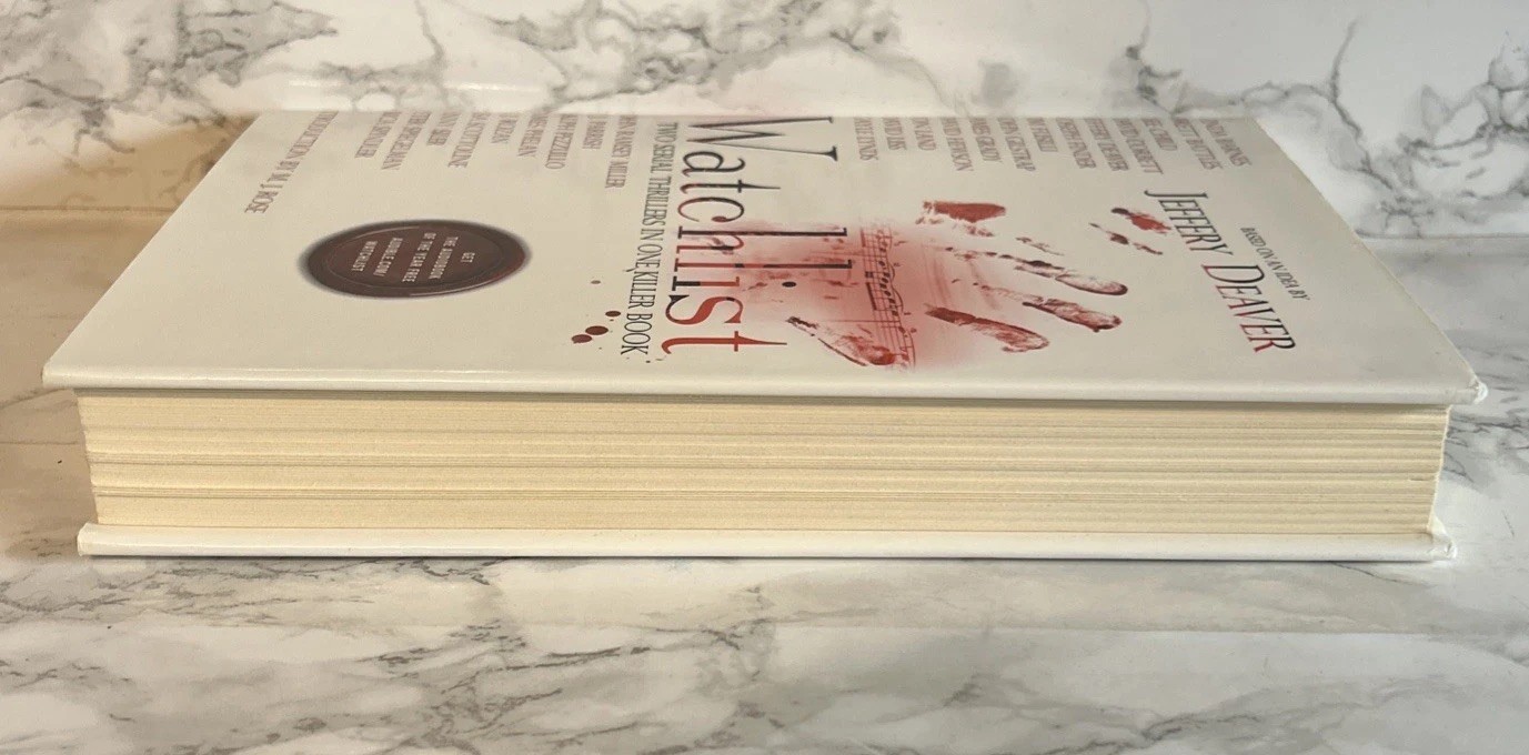 Jeffery Deaver WATCHLIST First Edition 1st Print Multiple Writers of Thrillers