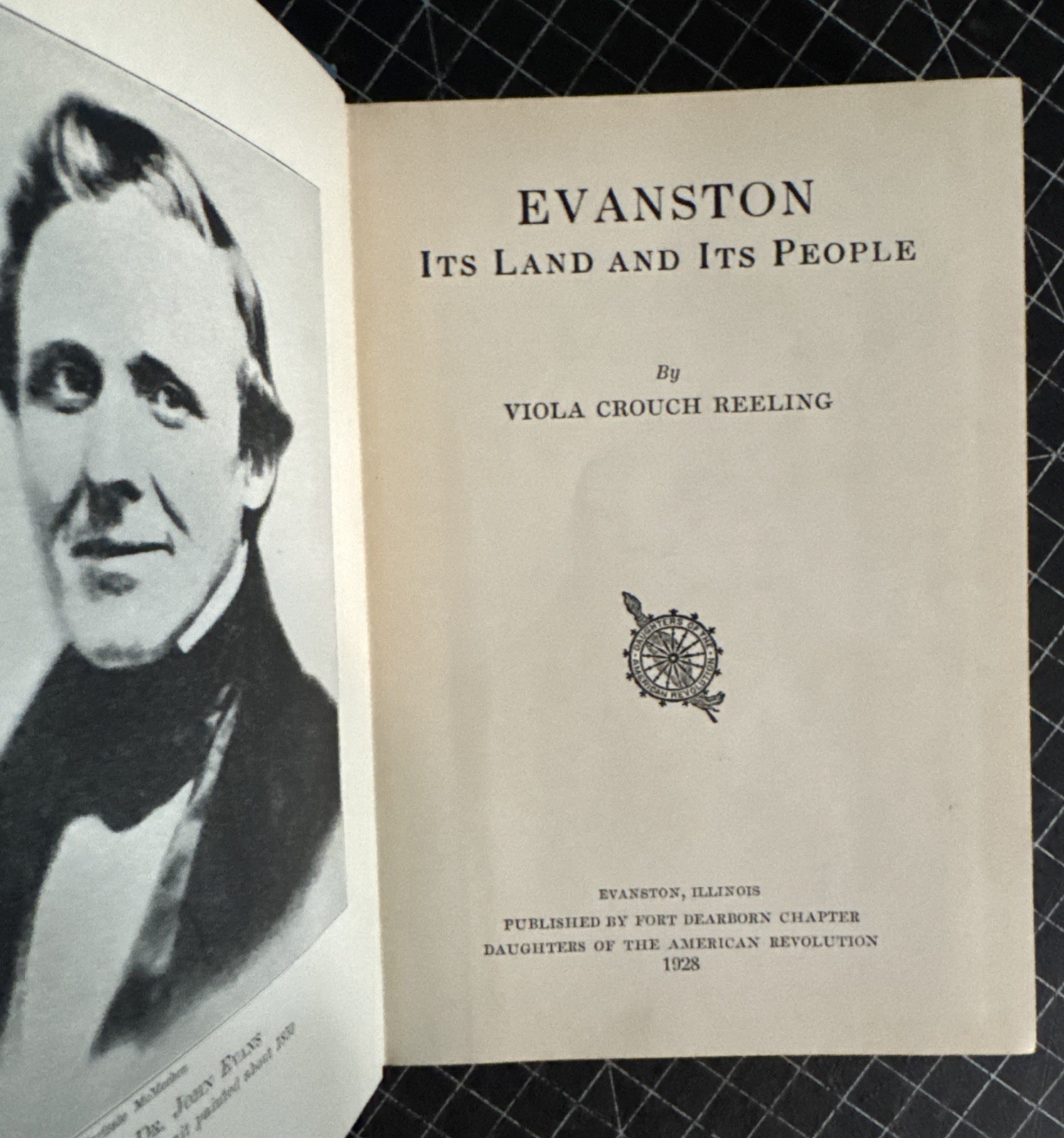 Evanston : Its Land And Its People by Viola Crouch Reeling (SIGNED HC 1928)