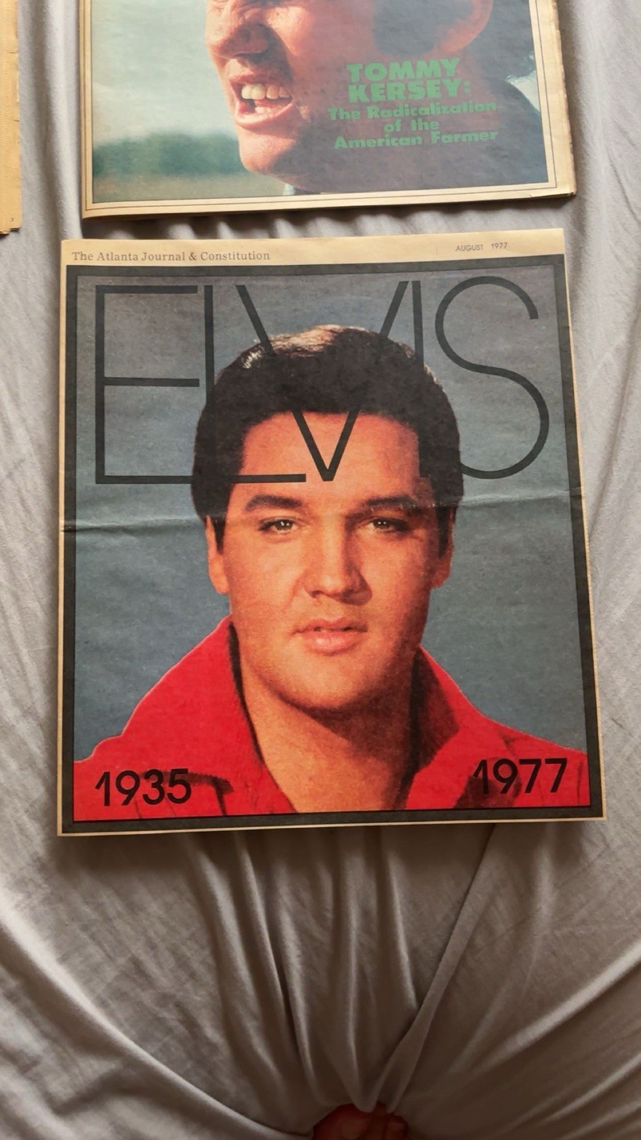 The Atlanta Journal & Constitution Magazine Lot Aug/Sep 1977 Elvis U.S. 41